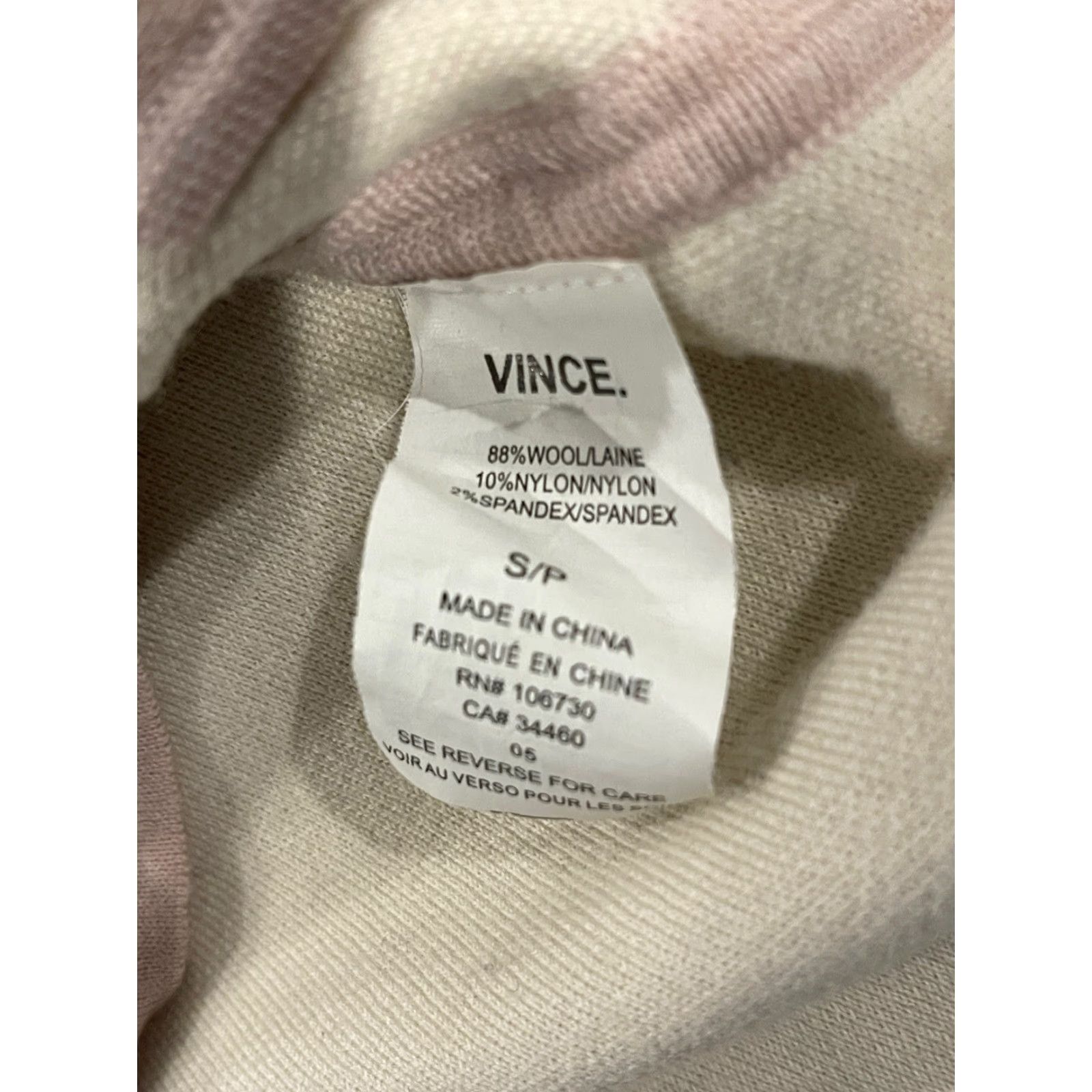 Vince Vince Womens Crew Neck Sweater Light Purple Wool Size Small Crewneck Pullover Knit Womens Small Purple Wool Blend Vince Crewneck Sweater Size S / US 4 / IT 40 - 3 Thumbnail