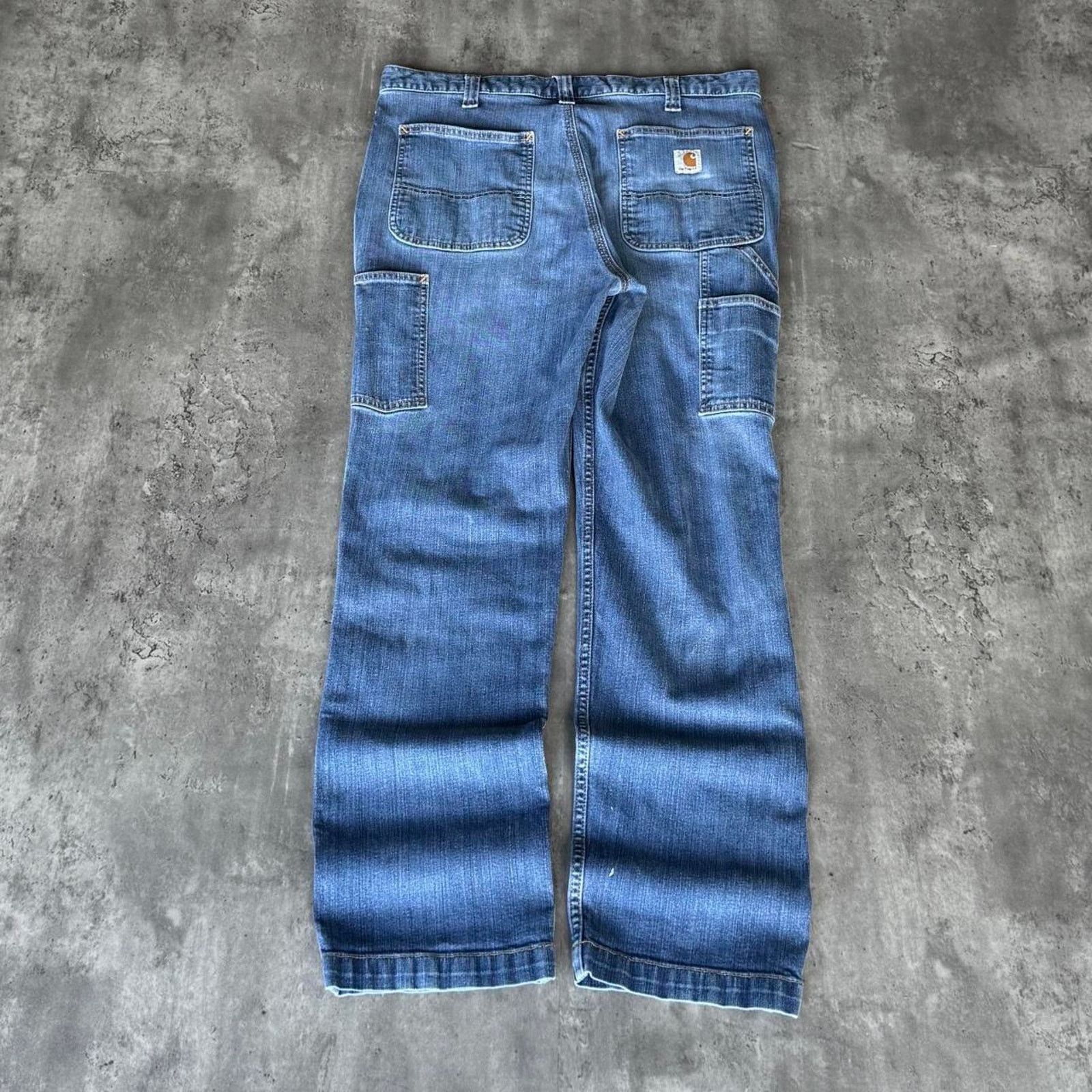 Carhartt × Carhartt Wip × Vintage Carhartt Carpenter Relaxed Fit Skater Streetwear Denim Jeans Size US 36 / EU 52 - 1 Thumbnail