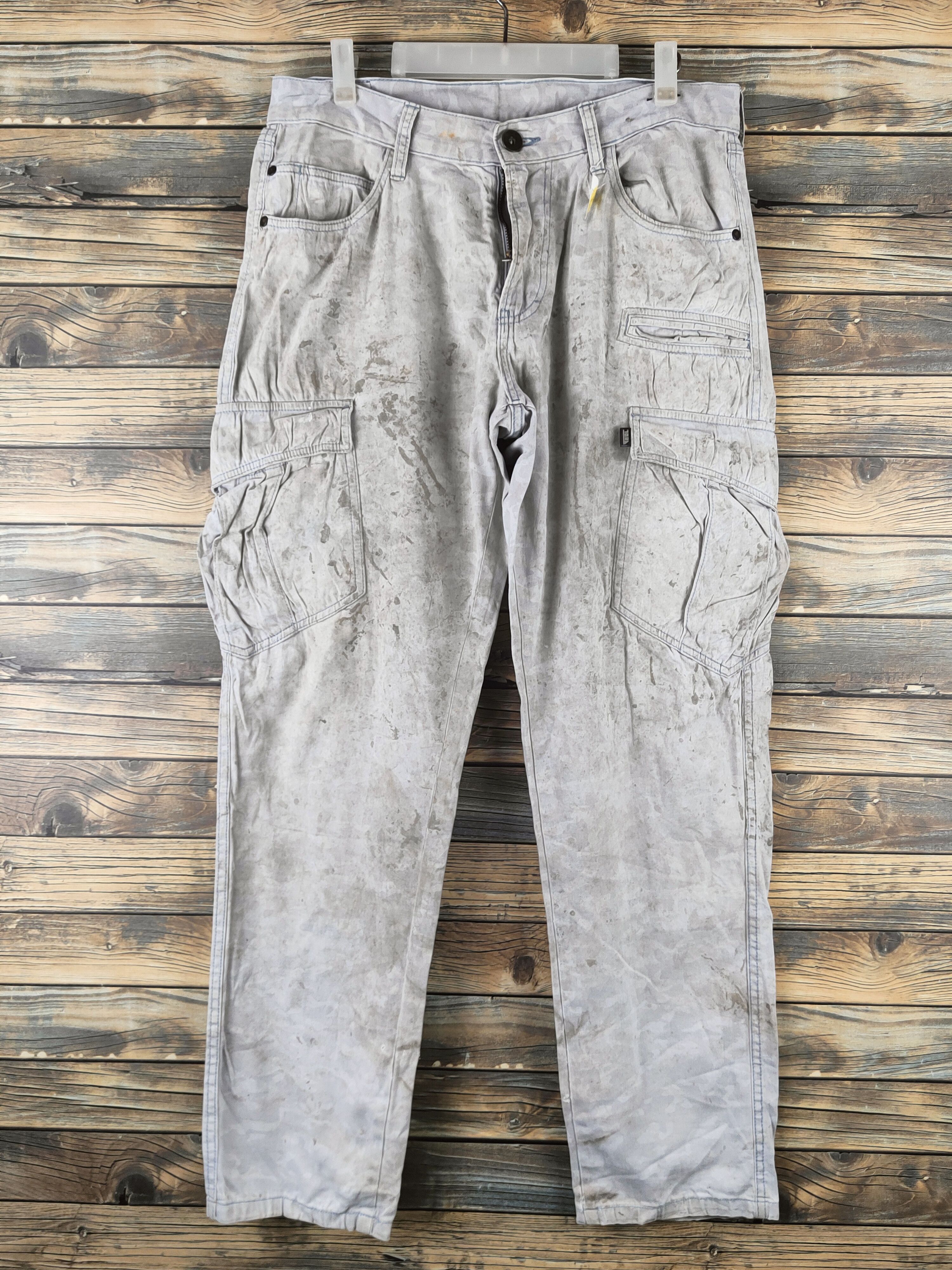 Japanese Brand DL Tora Gray Multipocket Cargo Pants #46-216 Size US 34 / EU 50 - 1 Thumbnail