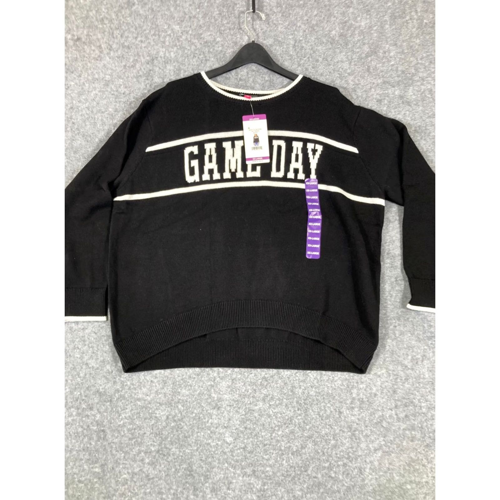 Vince Camuto Vince Camuto Pullover Sweater Womens 2XL Black Game Day Knit Long Sleeve NWT Size XXL / US 16-18 / IT 52-54 - 2 Thumbnail