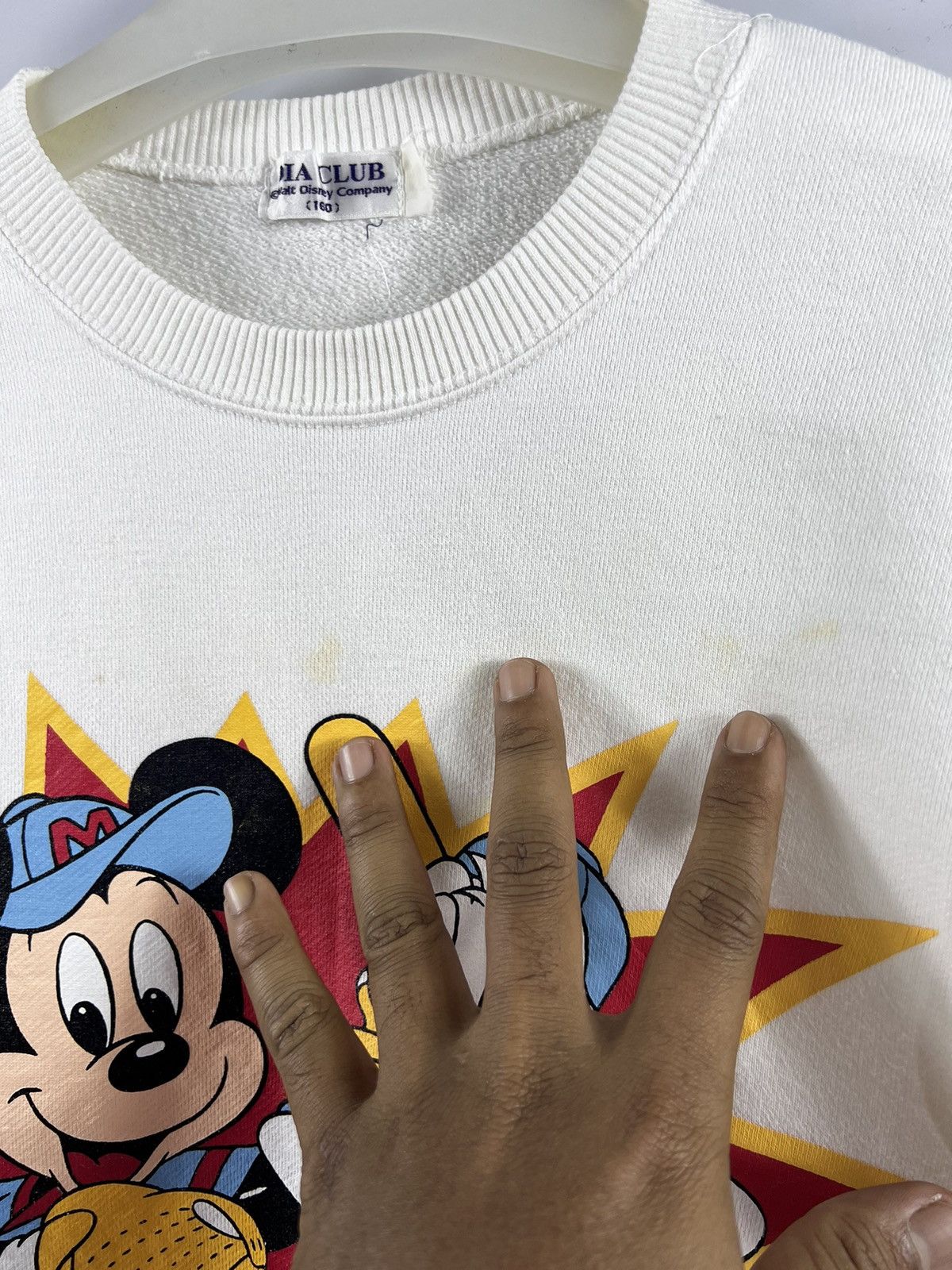 Disney × Mickey Mouse × Vintage 🔥 Vintage 90's Dia Sport for Mickey by Disney Sweatshirt Size US S / EU 44-46 / 1 - 6 Thumbnail