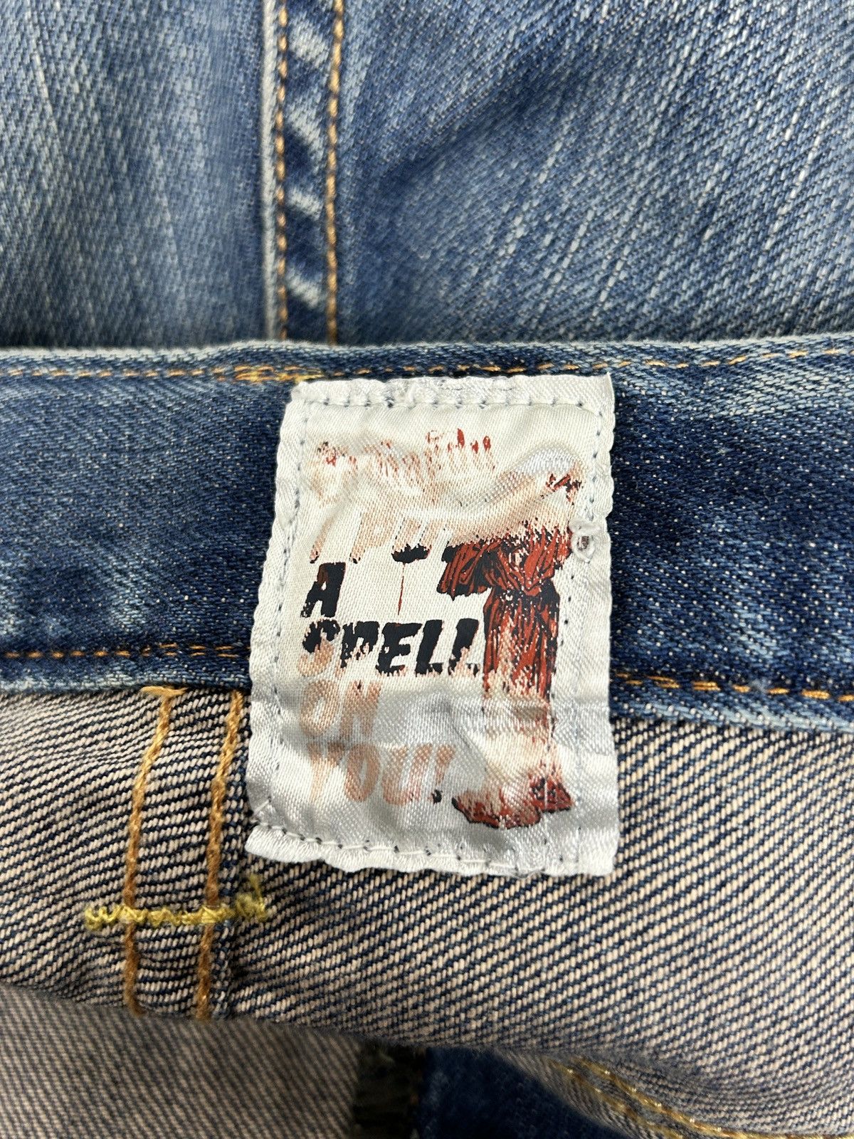 Christian Audigier Vintage Ed Hardy By Audigier Skull Pocket Y2K Denim Jeans 38 Size US 38 / EU 54 - 8 Thumbnail