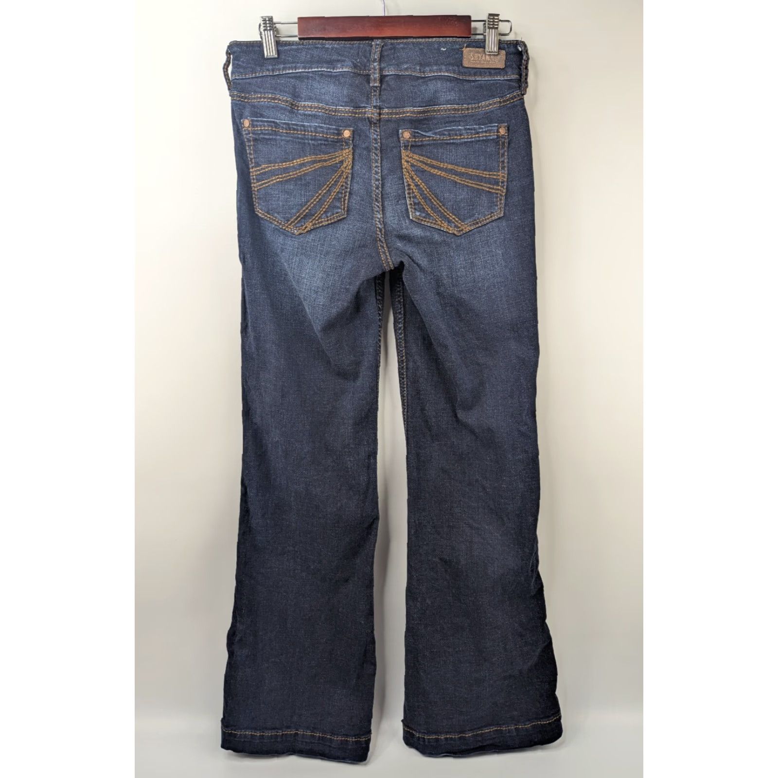 Vintage Shyanne Jeans Women Wide-Leg 28x32 Blue Dark Wash Denim Country Casual Regular Joins Women's Clothing Size 28" / US 6 / IT 42 - 4 Thumbnail