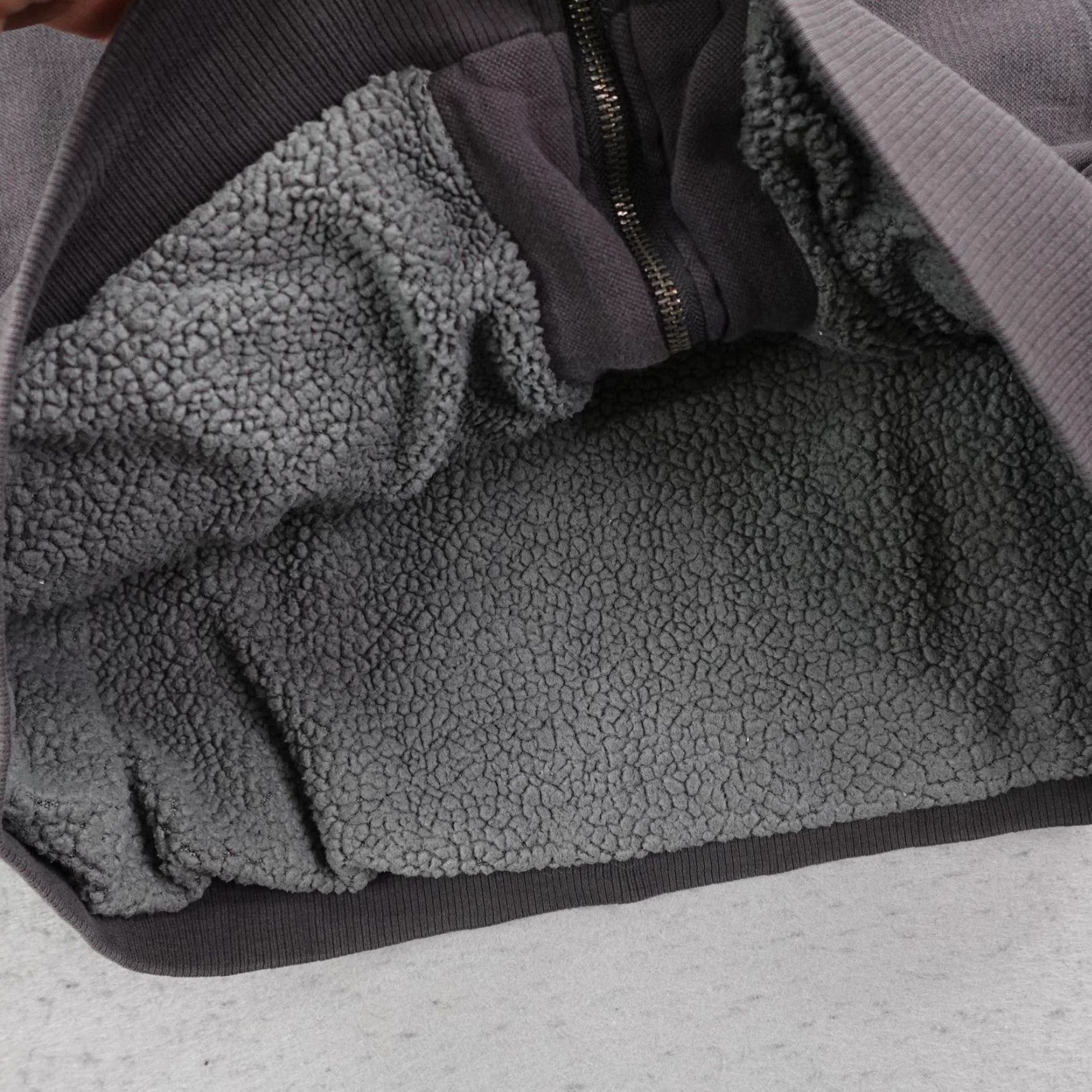 O'Neill O'Neill Jacket XL Gray Sherpa Fleece Lined Waffle Knit Thermal Hoodie Coat Mens Size US XL / EU 56 / 4 - 6 Thumbnail