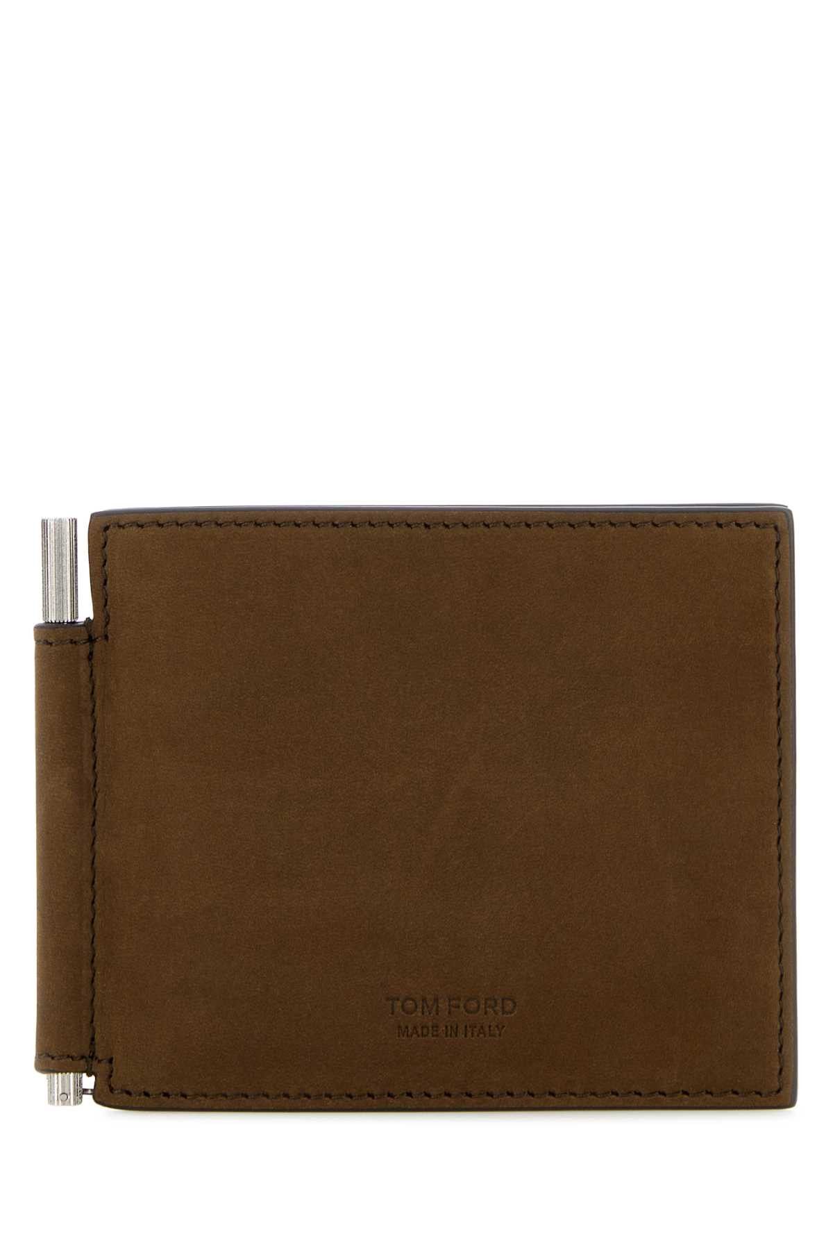 Tom Ford Brown Nubuck Wallet Size ONE SIZE - 1 Thumbnail