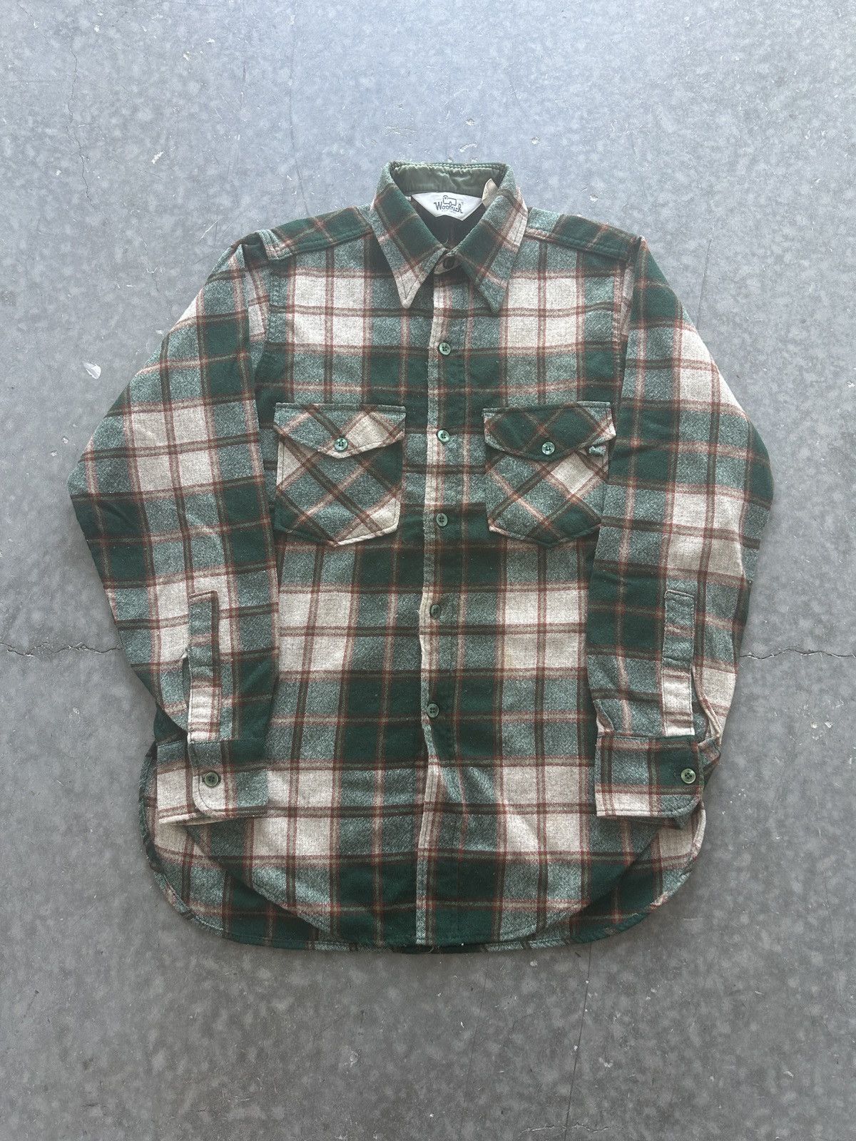 Vintage × Woolrich Woolen Mills Vintage 80s Woolrich Wool Flannel Shirt Size US M / EU 48-50 / 2 - 1 Thumbnail