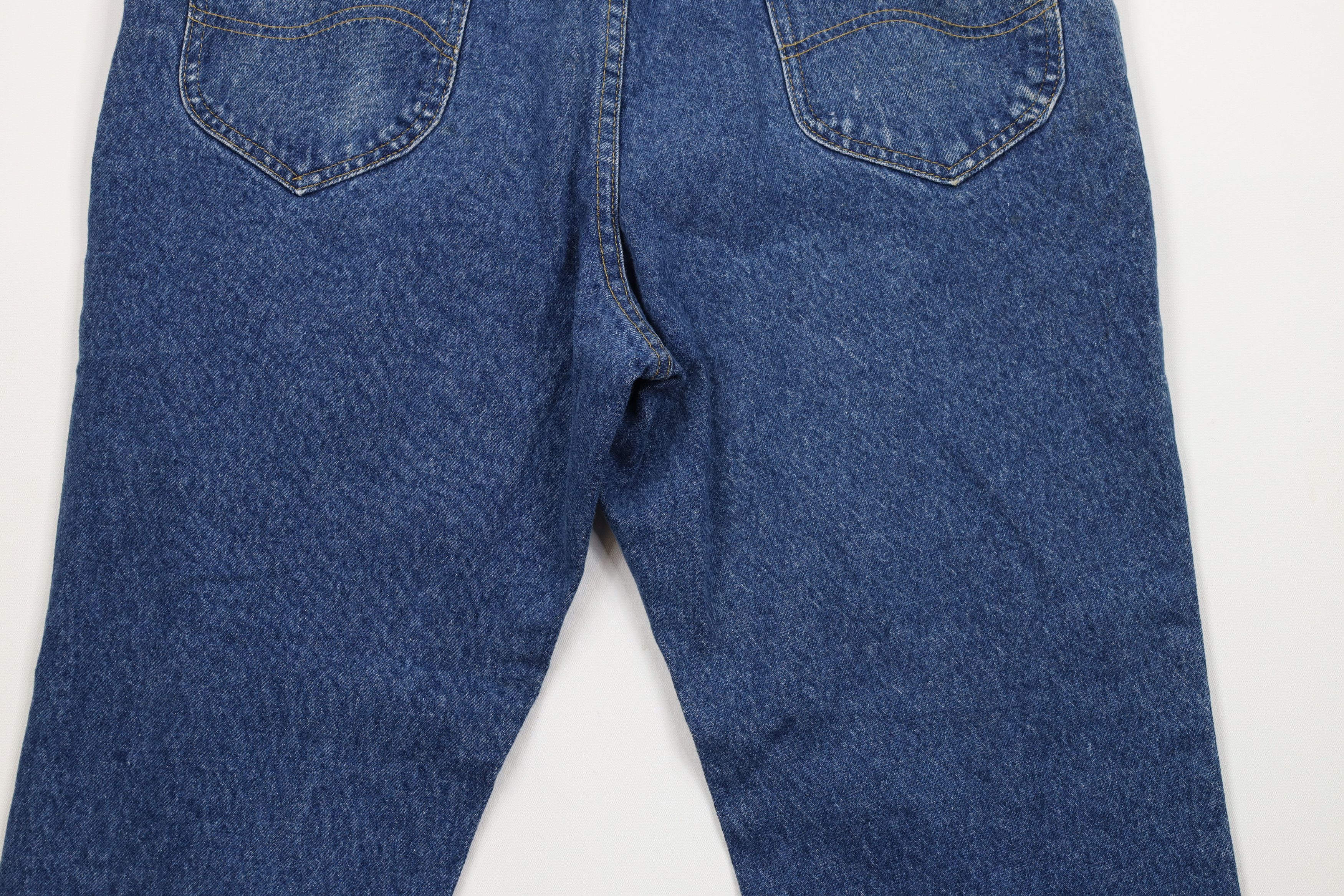 Lee × Vintage Vintage 90s Lee Straight Leg Denim Jeans Blue Cotton Size US 34 / EU 50 - 11 Thumbnail