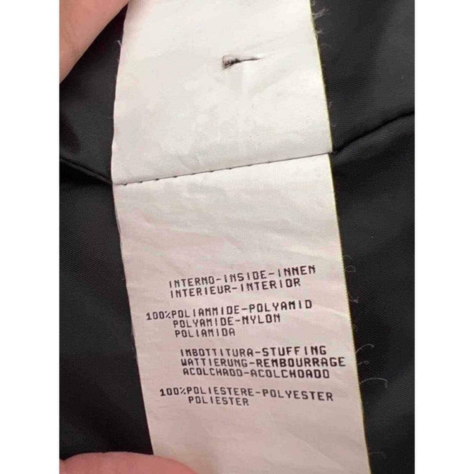 Sisley SISLEY Black Bomber Jacket Made in Italy, XS SRP: $600 Size XS / US 0-2 / IT 36-38 - 9 Thumbnail