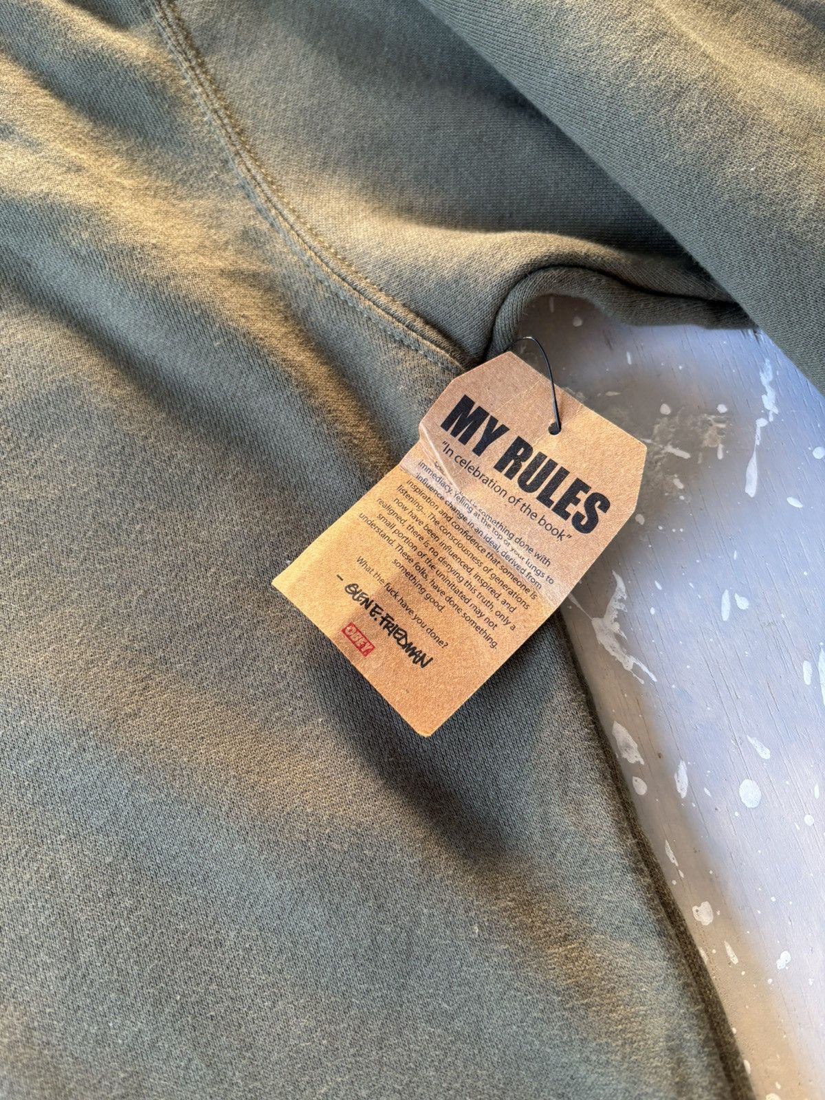 Public Enemy Public Enemy X Obey X Glen E “My Rules” Olive Green Hoodie Size US L / EU 52-54 / 3 - 7 Thumbnail