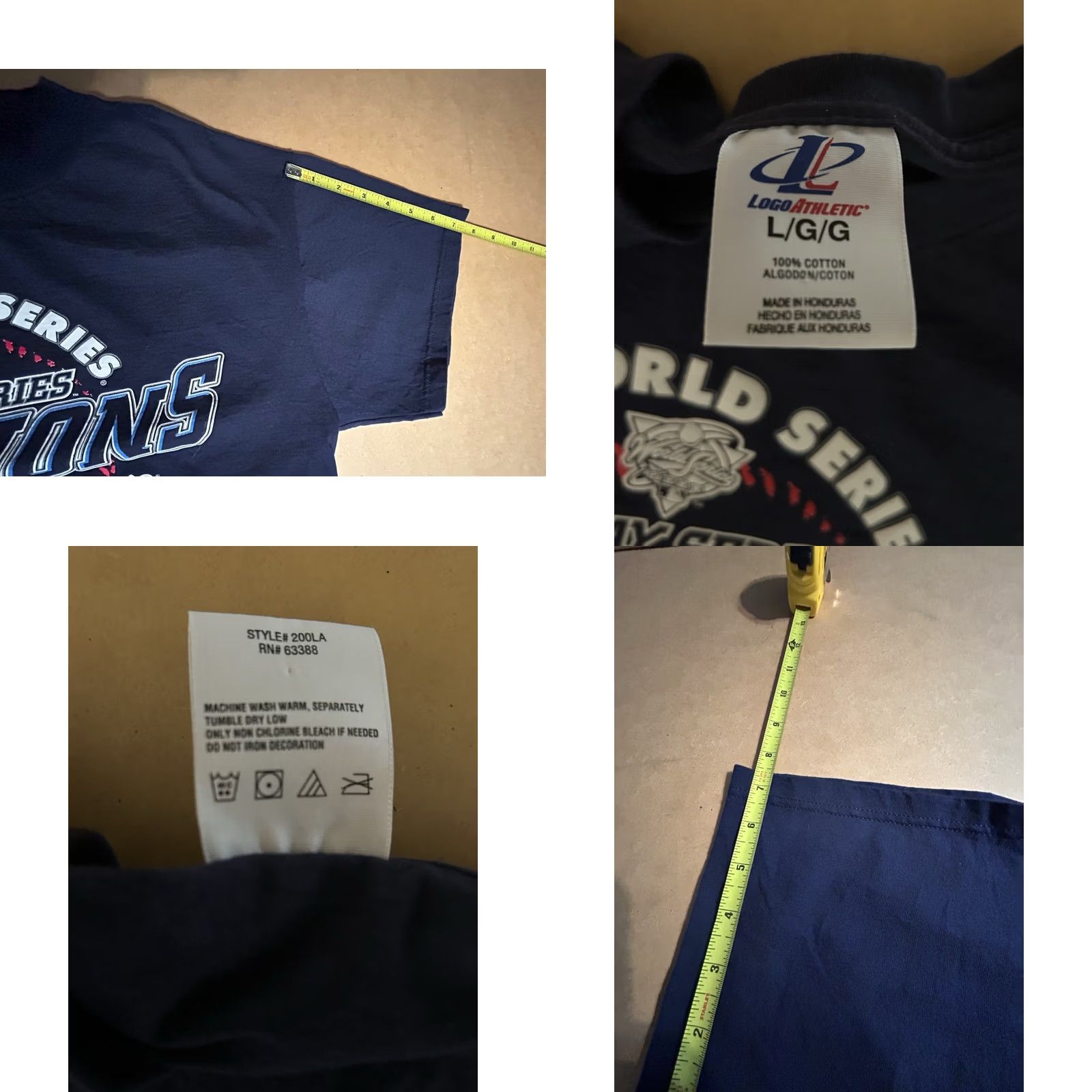 Logo Athletic VTG New York Yankees 2000 World Series Championship Shirt Men Large Navy Blue Size US L / EU 52-54 / 3 - 10 Thumbnail