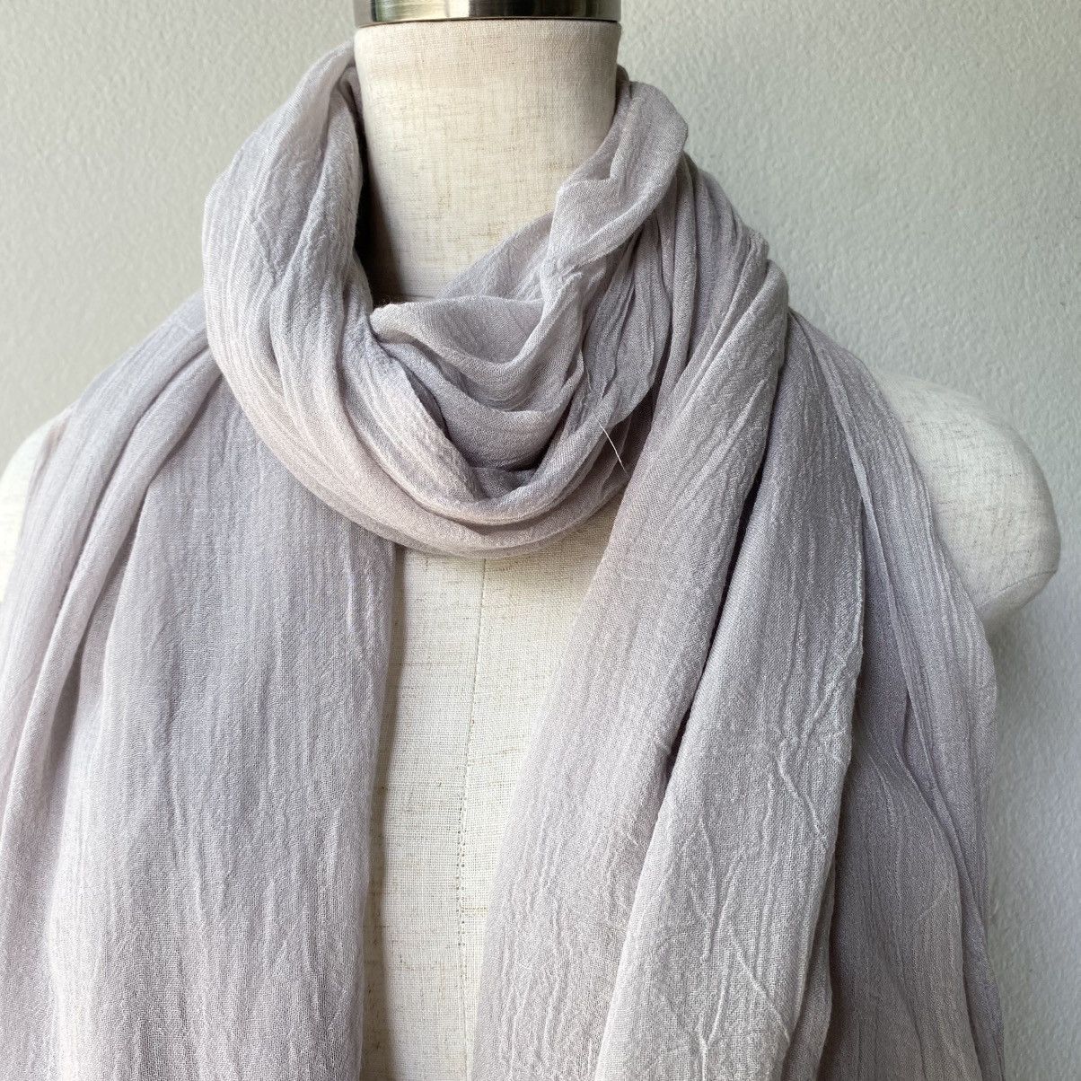 Zucca ZUCCA Light Beige Textured Scarf Size ONE SIZE - 3 Thumbnail