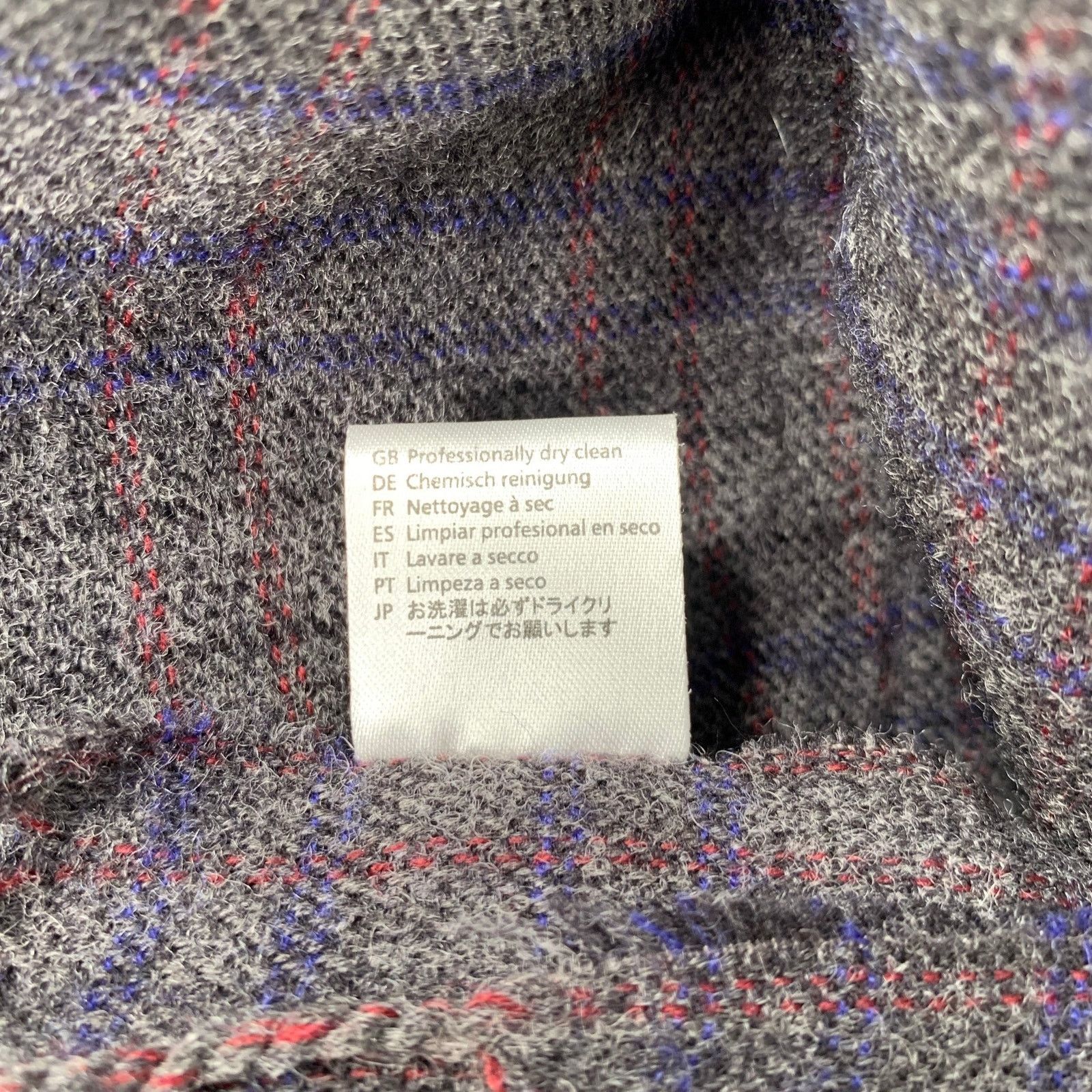 Scotch & Soda SCOTCH AND SODA Grey Navy Stripe Wool Blend Woven Scarf Size ONE SIZE - 6 Thumbnail