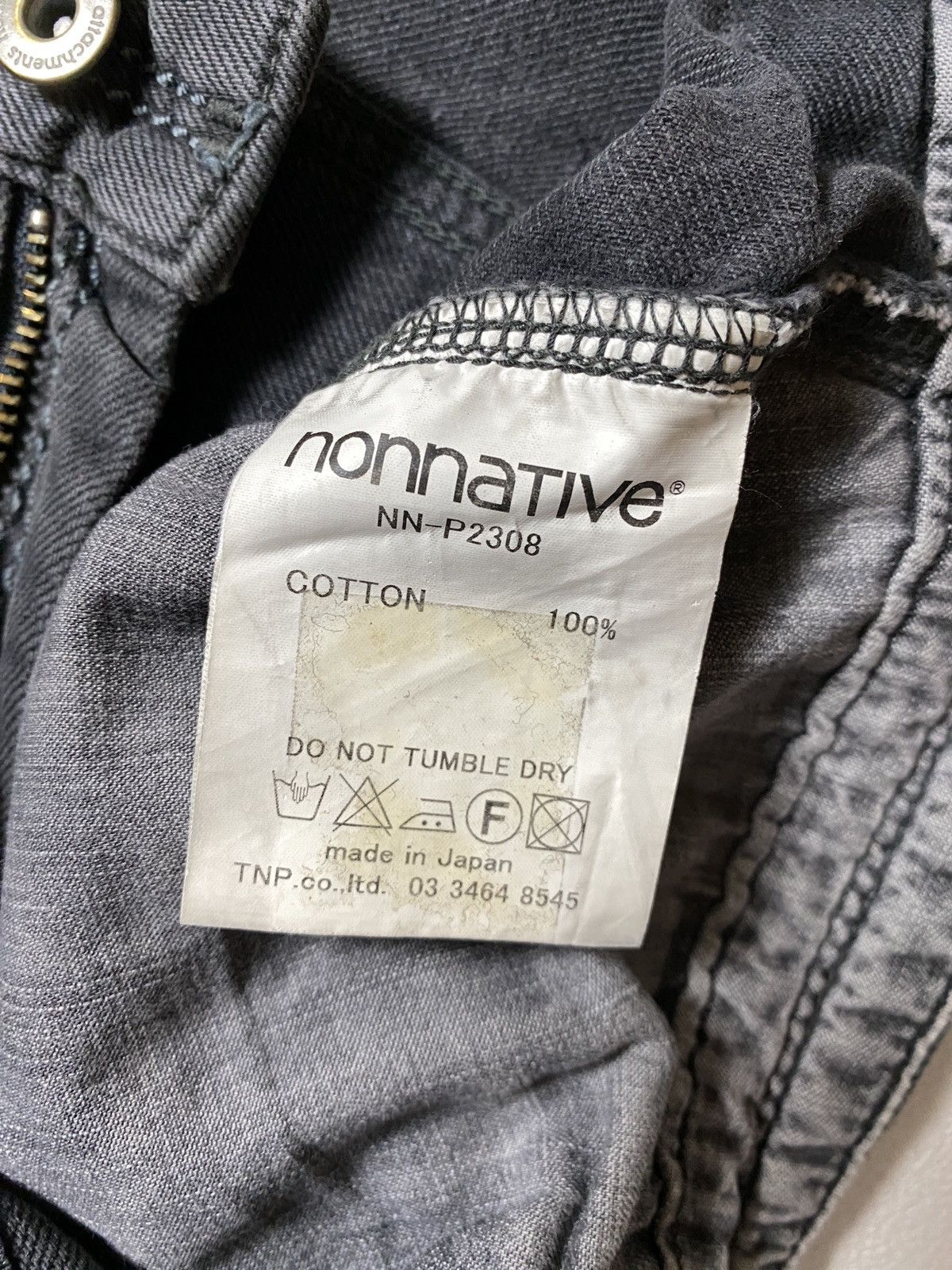 Japanese Brand Nonnative selvedge Japan black skinny biker jeans Size US 30 / EU 46 - 16 Thumbnail