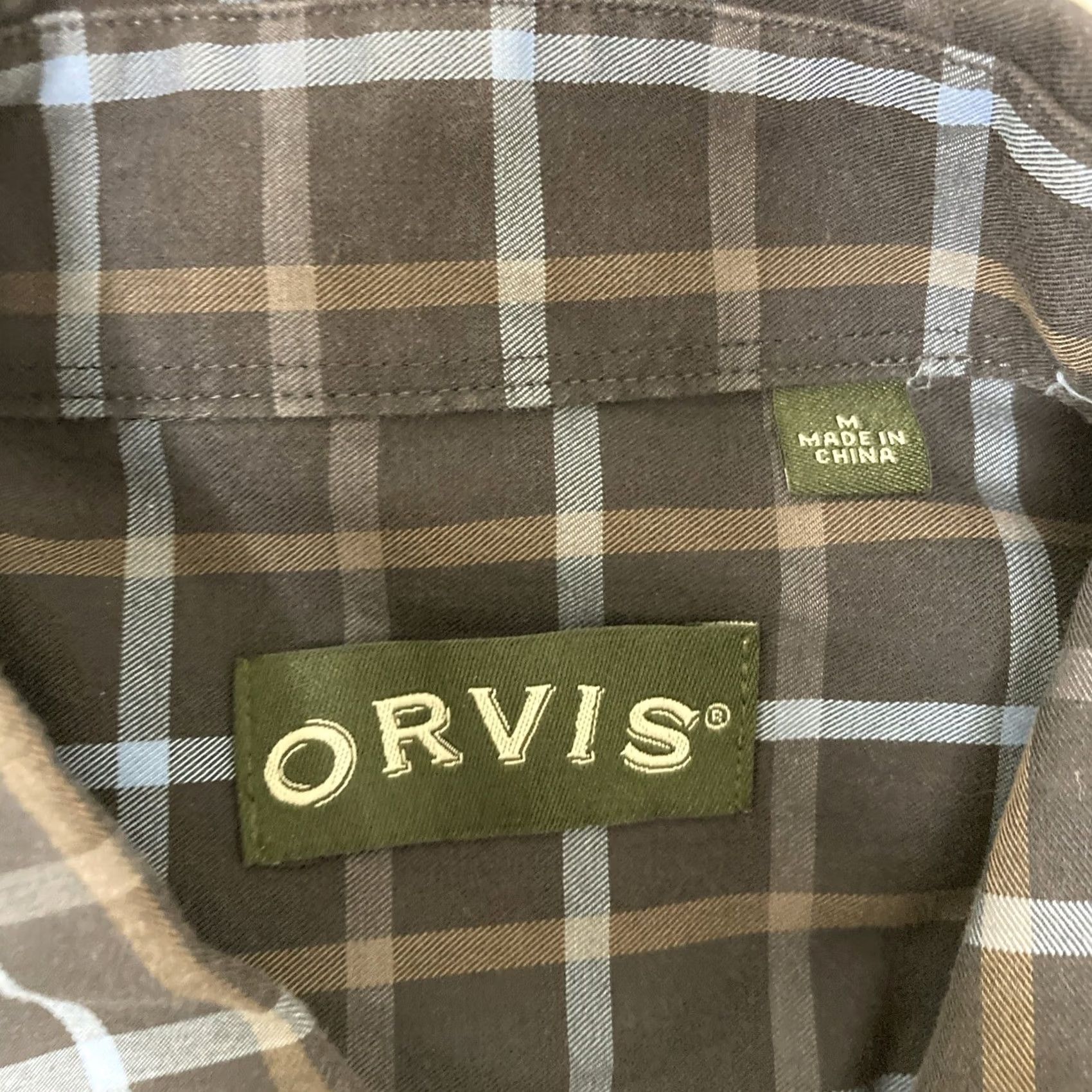 Orvis Orvis Plaid Button-Down Dress Shirt Pocket Long Sleeve Men M Multicolor Size 40R - 2 Thumbnail