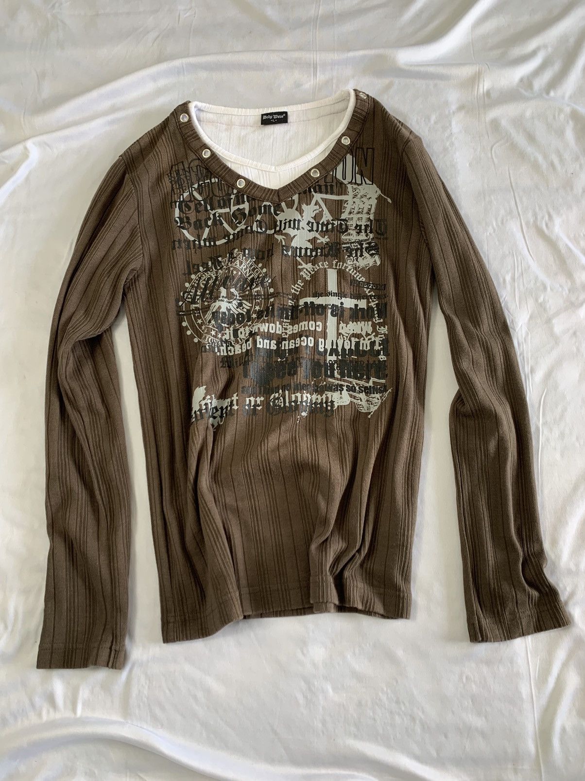 Japanese Brand Lgb style japanese brand poem longsleeve t-shirt Size US L / EU 52-54 / 3 - 2 Thumbnail