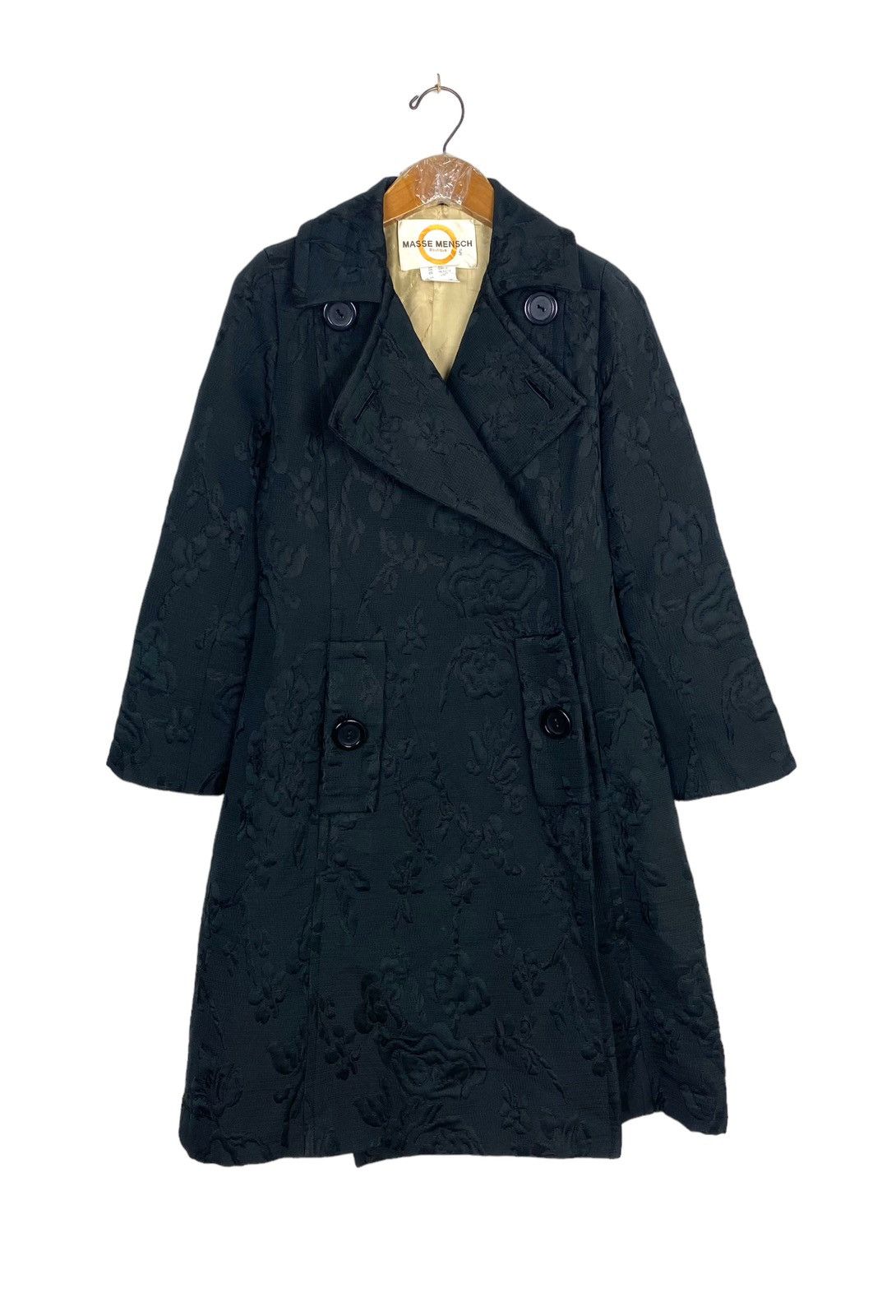 Japanese Brand Rare‼️ Vintage Masse Mensch Boutique Wool Coat Made in Japan Size S / US 4 / IT 40 - 1 Thumbnail