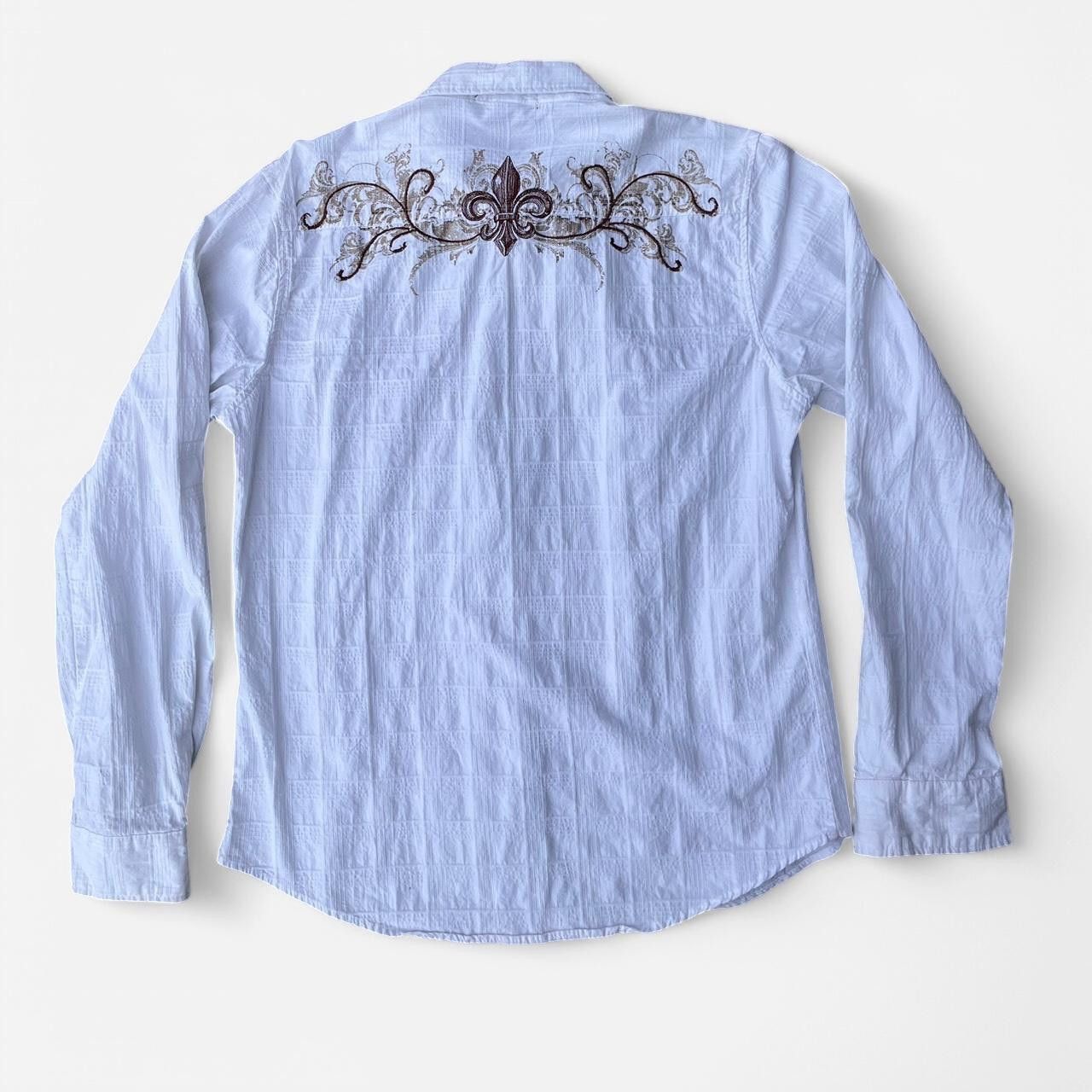 Other Sick y2k grunge style button-up with embroidery Size US M / EU 48-50 / 2 - 2 Thumbnail