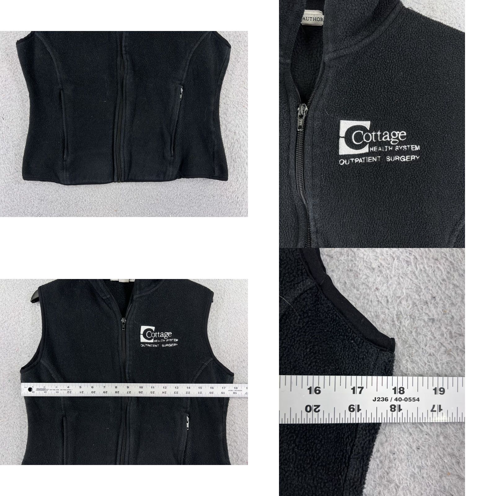 Port Authority Port Authority Vest Womens Small Black Full Zip Polyester Fleece Pockets Size S / US 4 / IT 40 - 8 Thumbnail