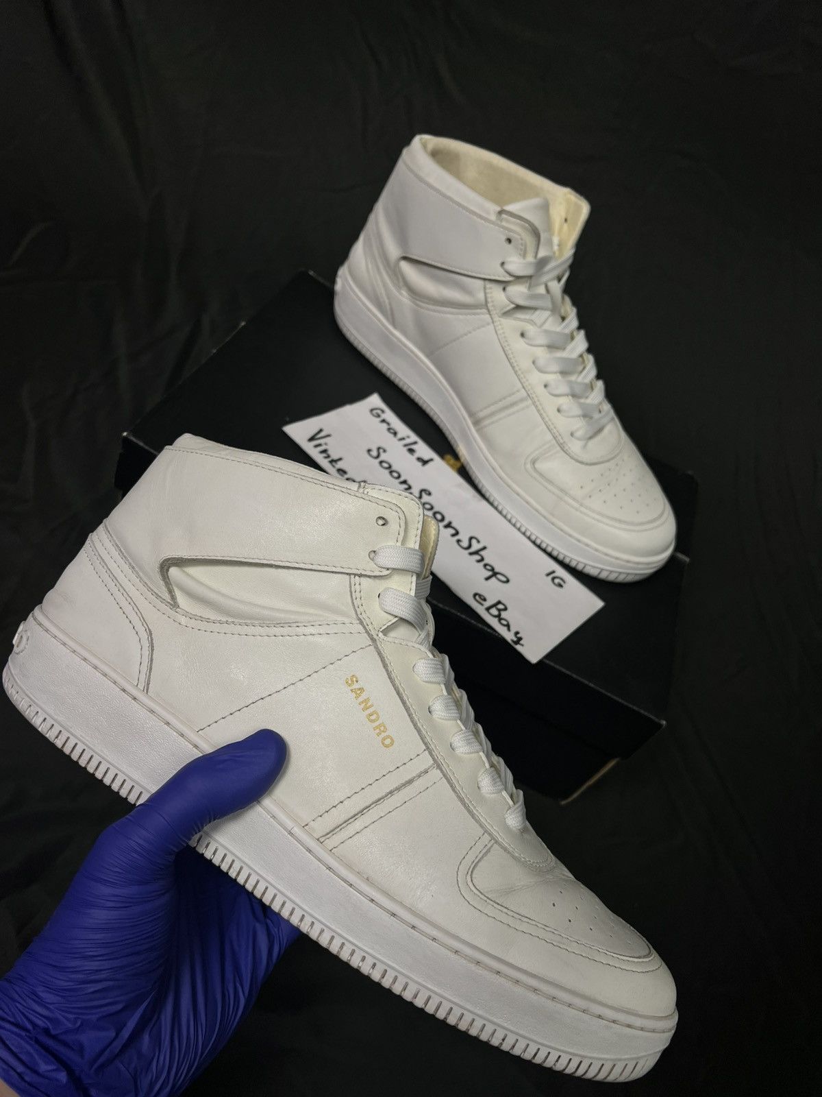 Sandro Sandro trainers leather sneakers Size US 10 / EU 43 - 1 Thumbnail