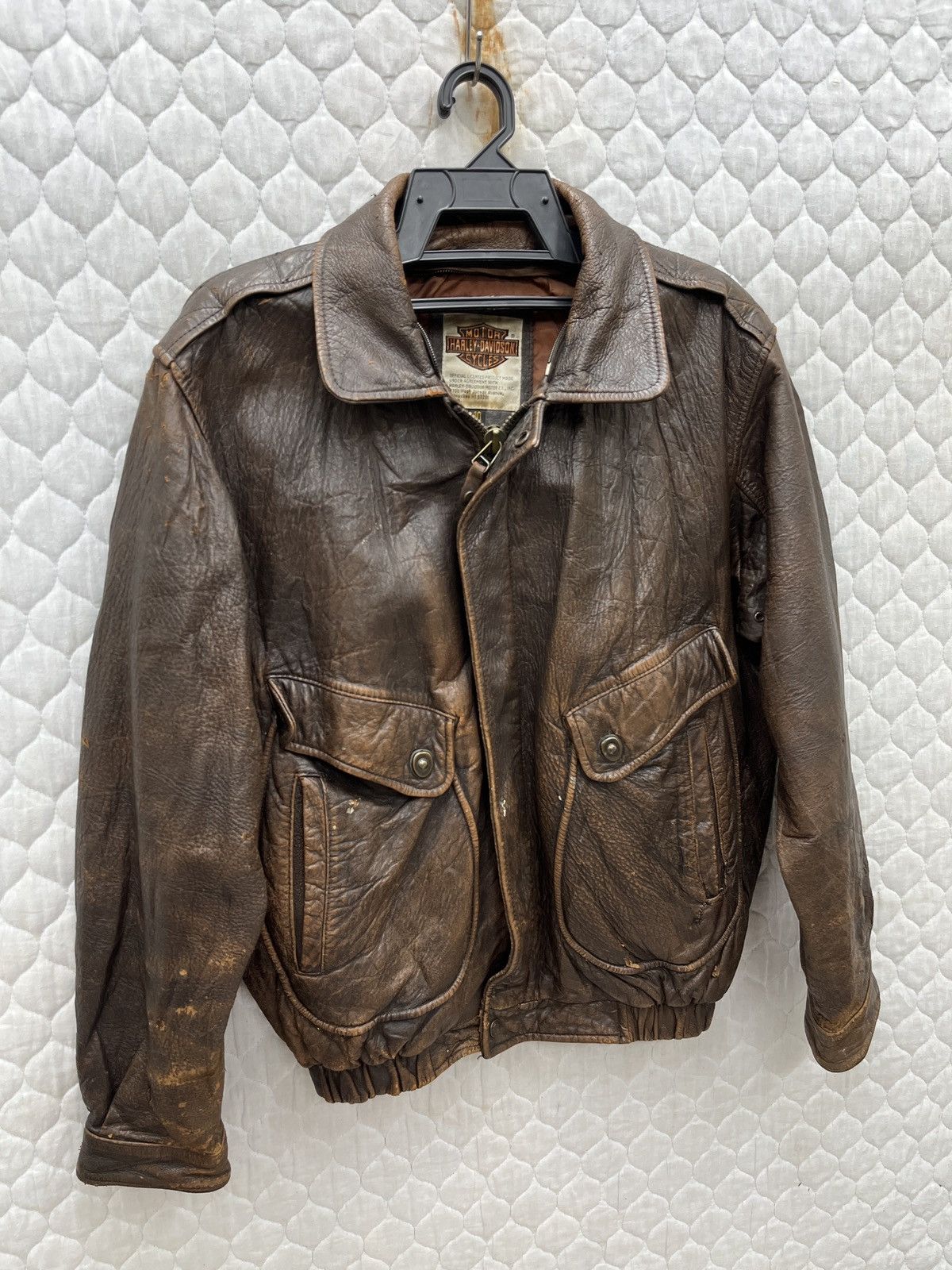 Harley Davidson A(38)🔥🔥🔥STEALS VTG HARLEY DAVIDSON LEATHER JACKET Size US M / EU 48-50 / 2 - 2 Thumbnail