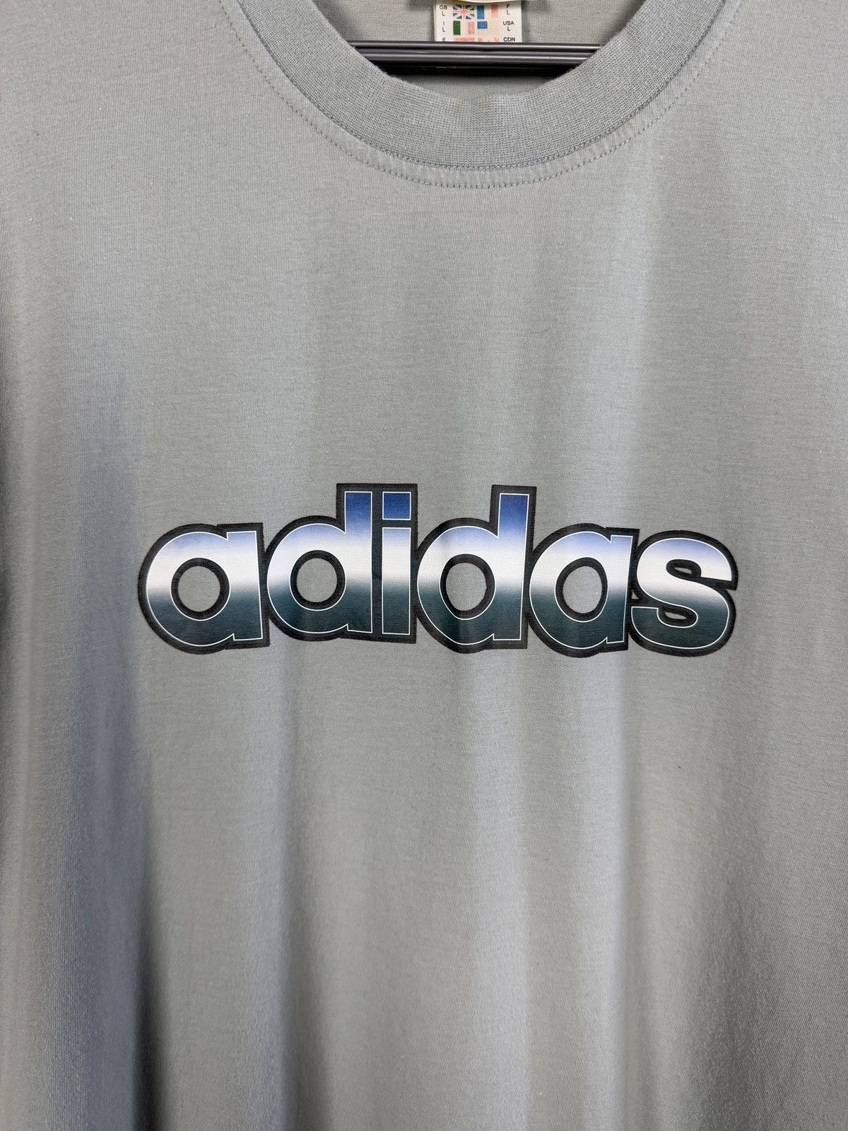 Adidas Men’s Adidas Vintage 90s T-Shirt Big Logo Retro Size L Size US L / EU 52-54 / 3 - 6 Thumbnail