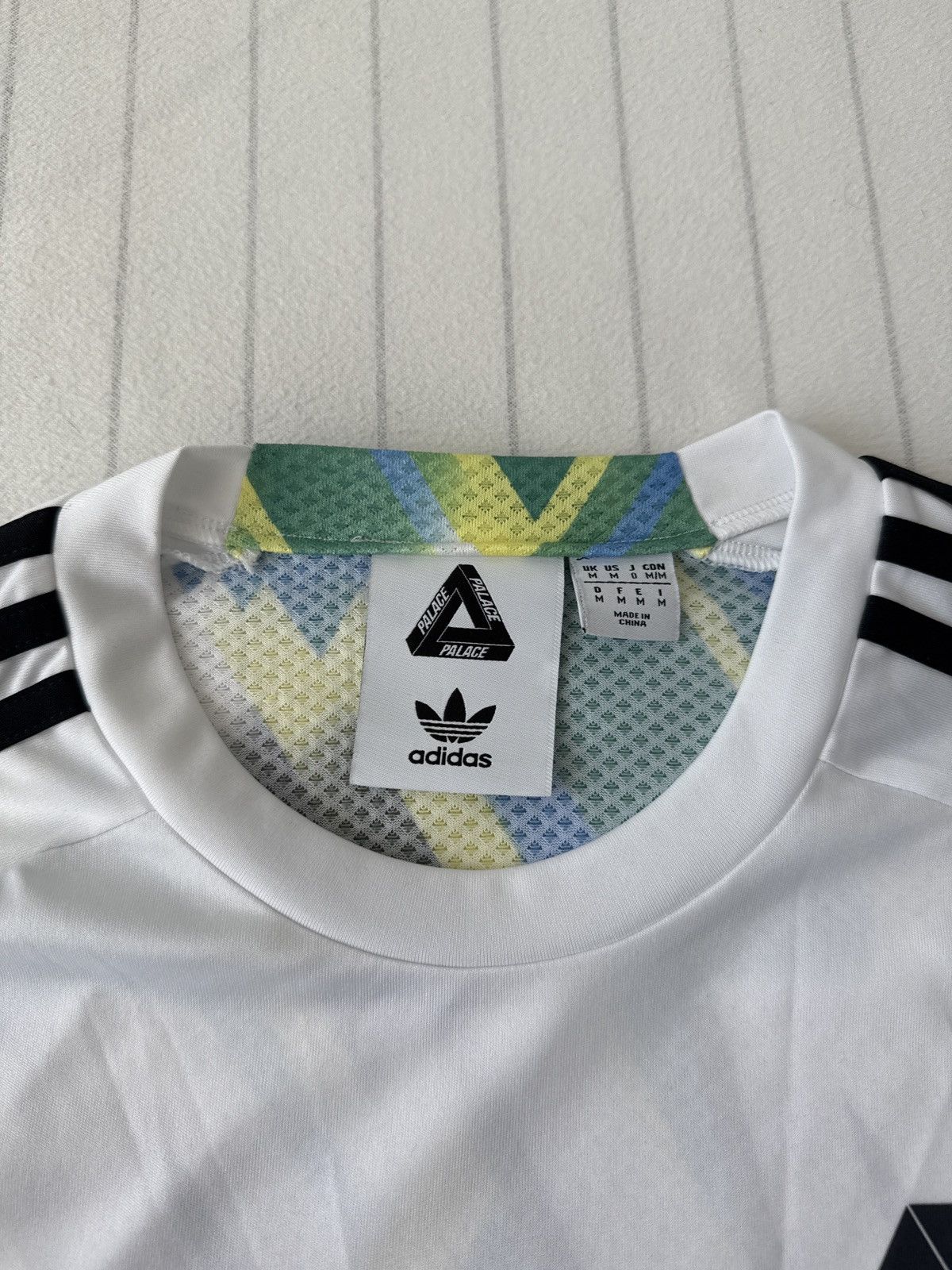 Adidas × Palace Palace Adidas Home Jersey White/Black Size Medium Size US M / EU 48-50 / 2 - 9 Thumbnail