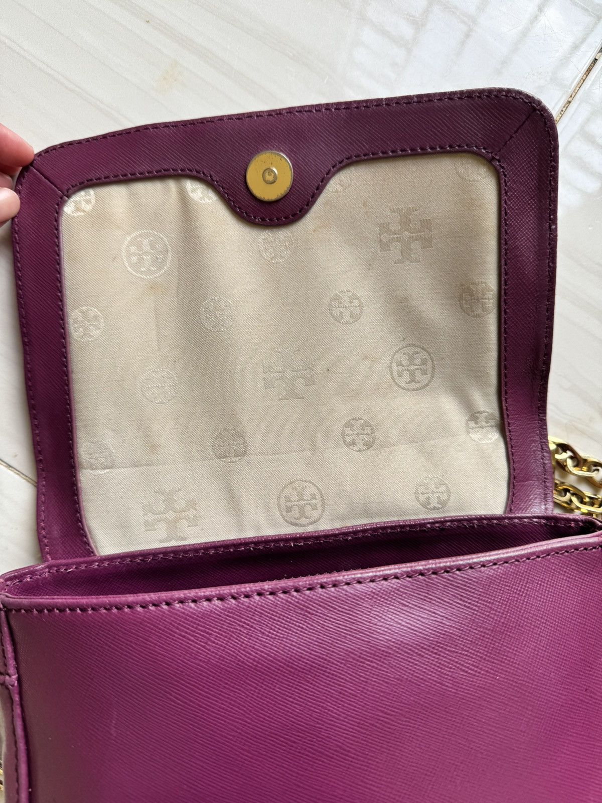 Tory Burch Tory Burch Leather Crossbody Bag Size ONE SIZE - 4 Thumbnail