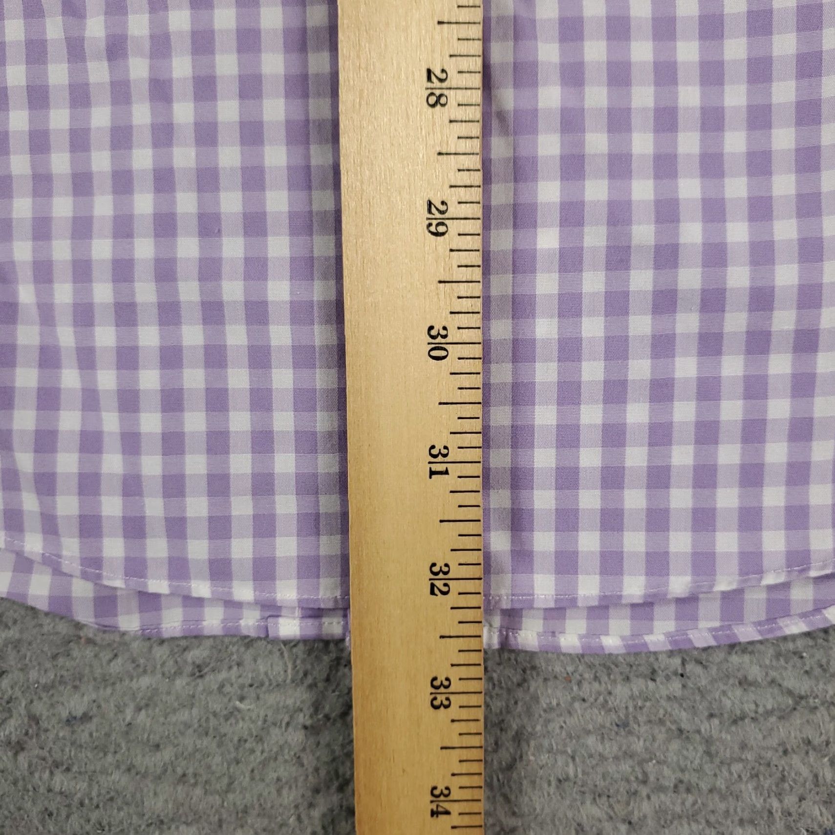 Brooks Brothers VINTAGE? No. Brooks Brothers Shirt Mens Size 15.5 Purple Check Dress Button Up Long Sleeve Size 40R - 4 Thumbnail