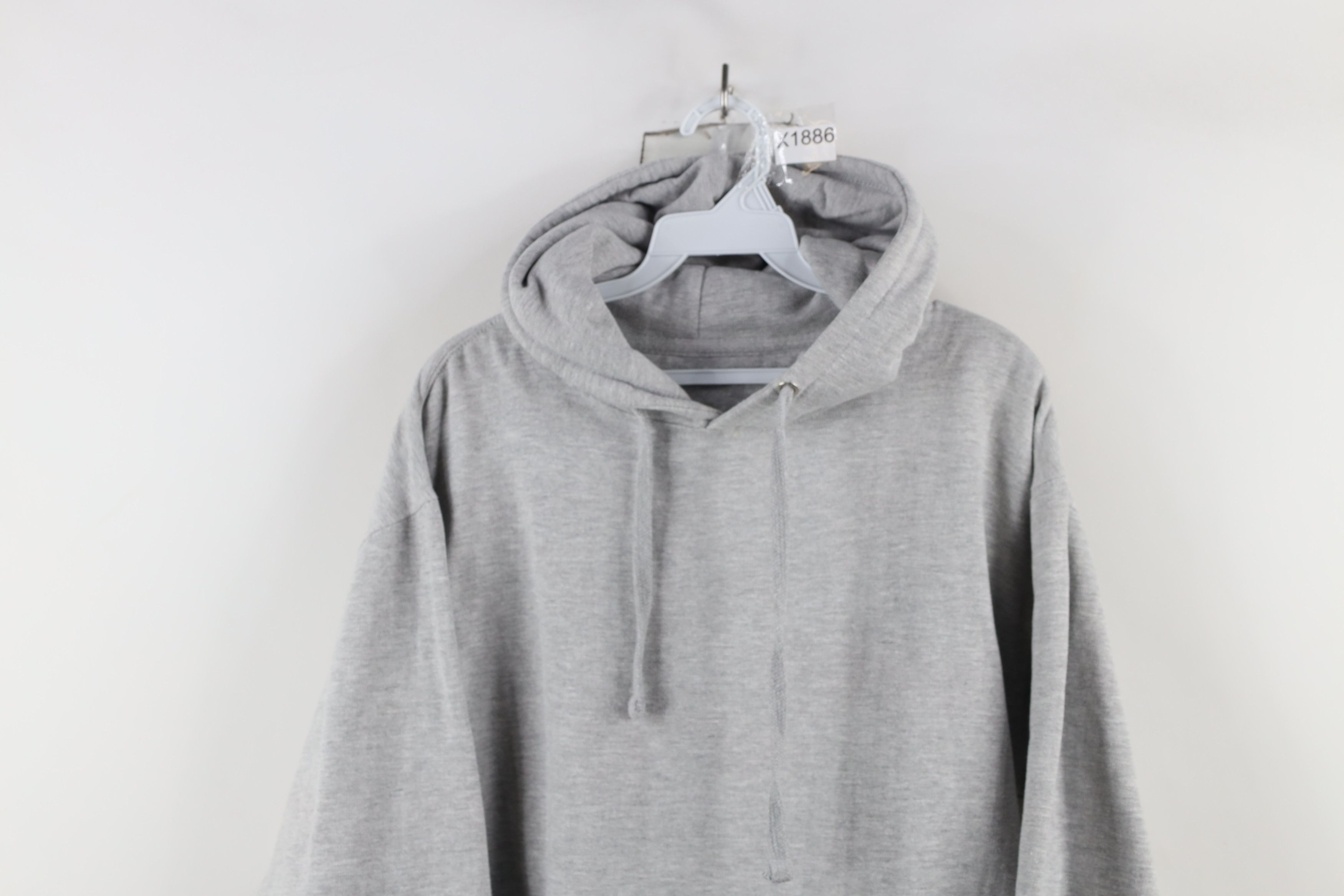 Vintage Vintage 90s Y2K Streetwear Hoodie Sweatshirt Heather Gray Size US M / EU 48-50 / 2 - 2 Thumbnail