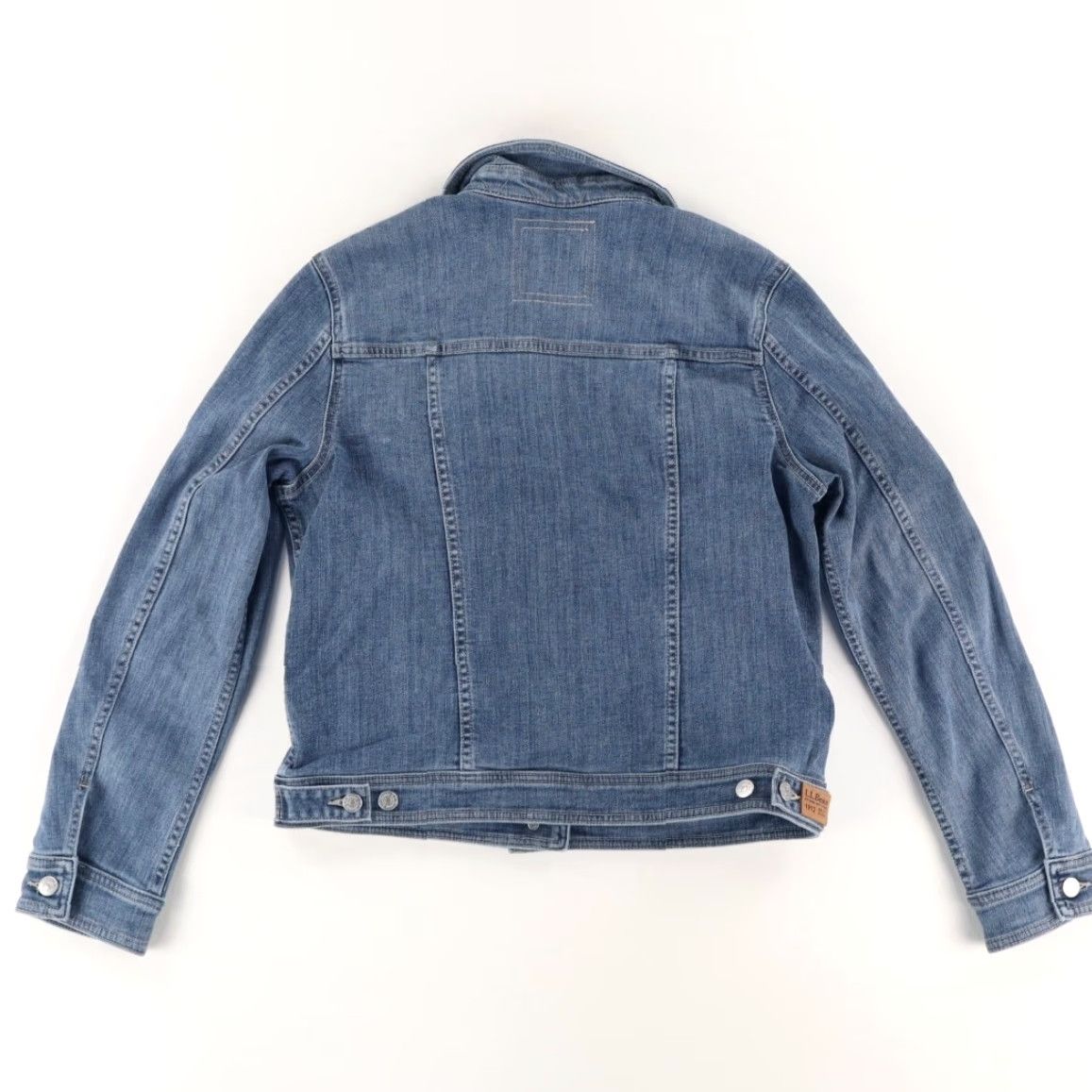 Vintage LL Bean Beanflex Jean Jacket Blue Women's S Shirt Size 28" / US 6 / IT 42 - 4 Thumbnail