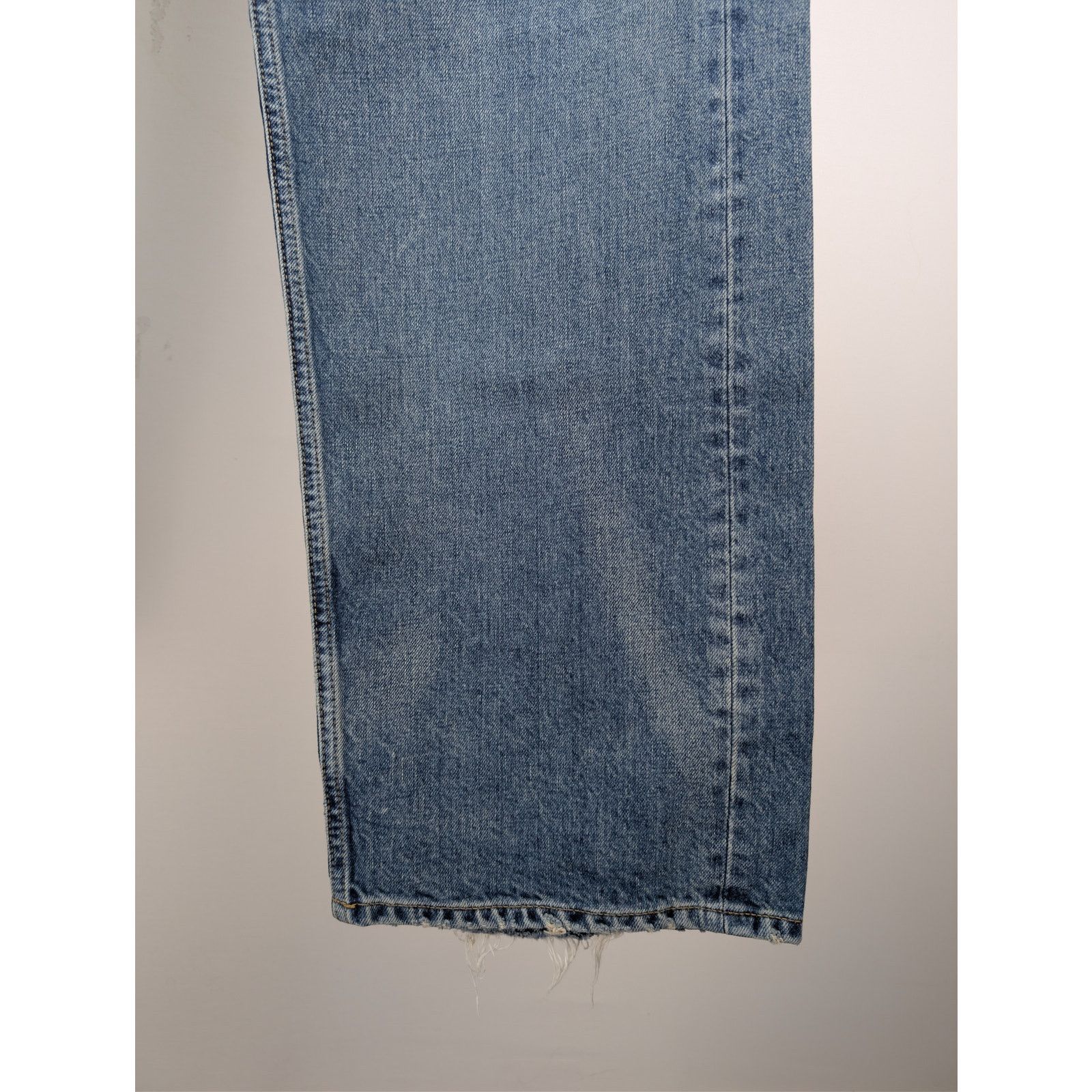 Saint Laurent Paris o1rshd1 Adjusted Maxi Long Baggy Denim Jeans Charlotte Blue Size US 32 / EU 48 - 7 Thumbnail