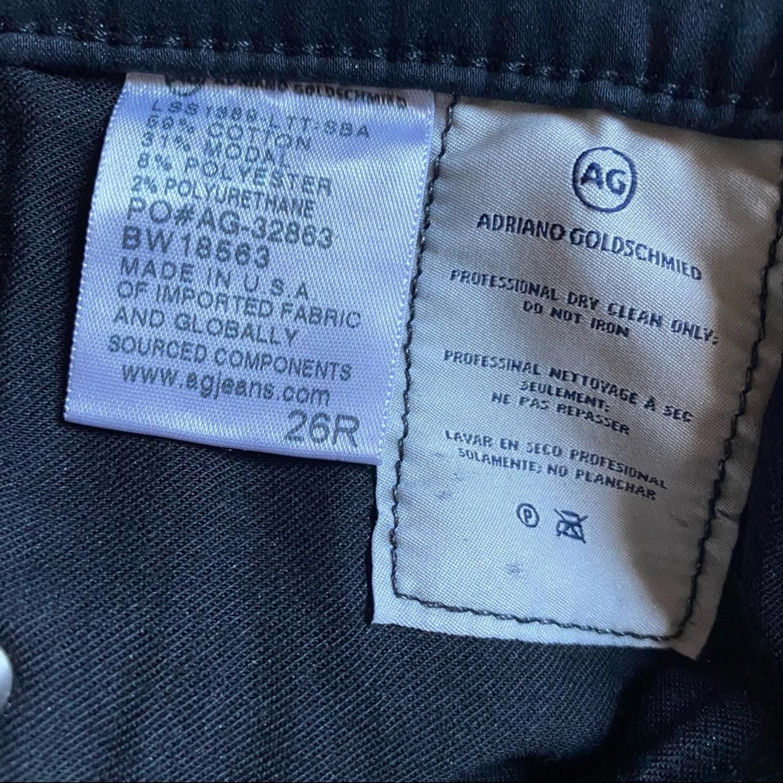 AG Adriano Goldschmied Adriano Goldschmied ‘The Legging’ Ankle Black Coated Jeans Size 26" / US 2 / IT 38 - 3 Thumbnail