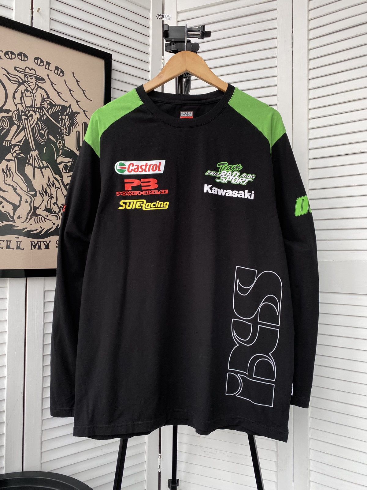 Dainese IXS Kawasaki Moto Racing Zwei Rad Sport Elgg Long Sleeve Size US XL / EU 56 / 4 - 2 Thumbnail