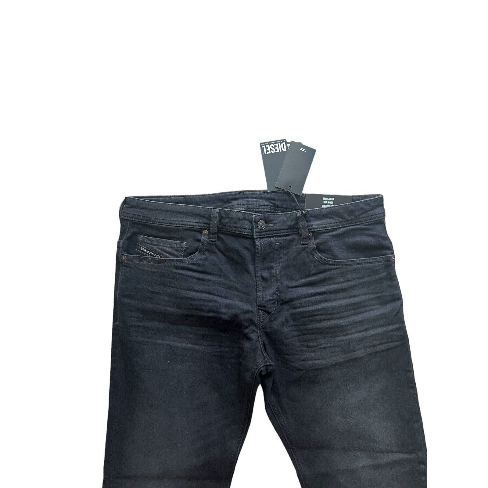 Diesel Diesel Mens Safado Straight Fit Jeans RM064 Black Size 36/30 Size US 36 / EU 52 - 2 Thumbnail