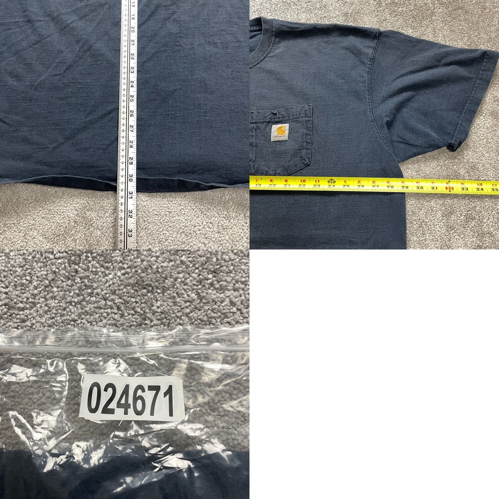 Carhartt VINTAGE? Wait, item is not vintage. So: Carhartt K87 T-Shirt Mens 3XL Navy Blue Crew Neck Short Sleeve Pocket Tee Size US XXL / EU 58 / 5 - 8 Thumbnail