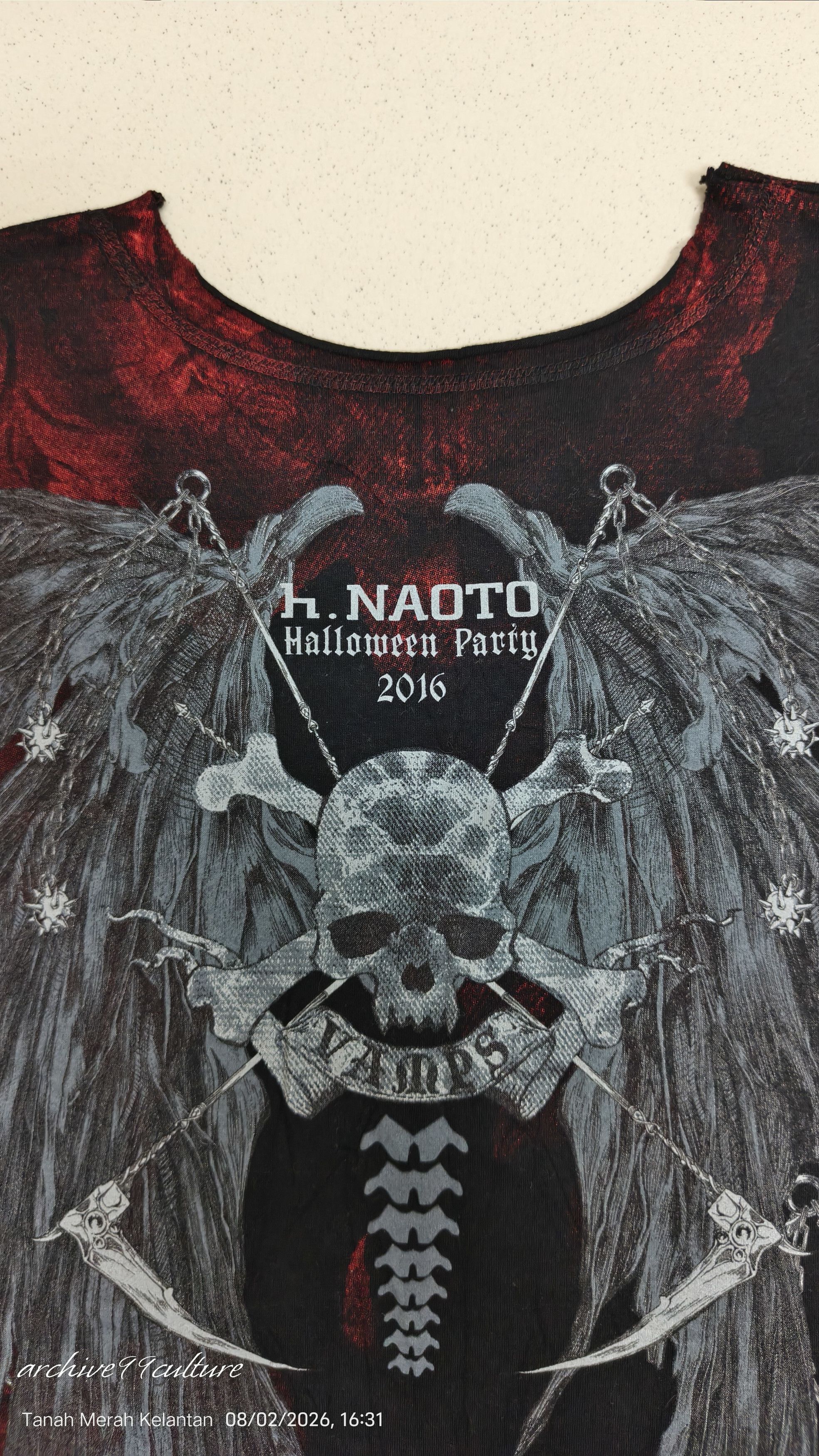 Japanese Brand Archive h.NAOTO x VAMPS Japan Halloween Party 2016 Graphic T Size US M / EU 48-50 / 2 - 3 Thumbnail