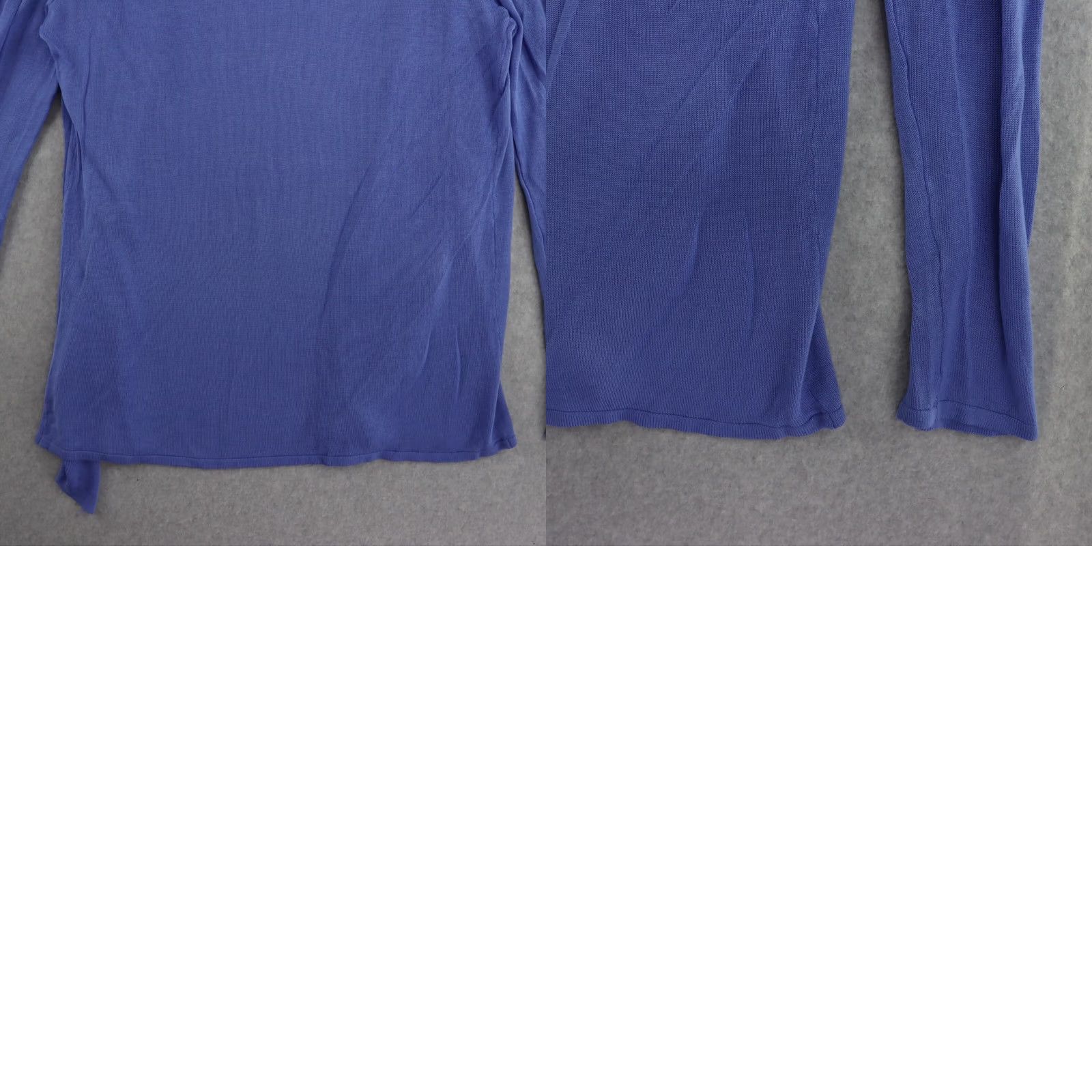 Vintage CYRUS Womens Cardigan Blue Large Long Sleeve Open-Front Draped Sweater Size L / US 10 / IT 46 - 9 Thumbnail