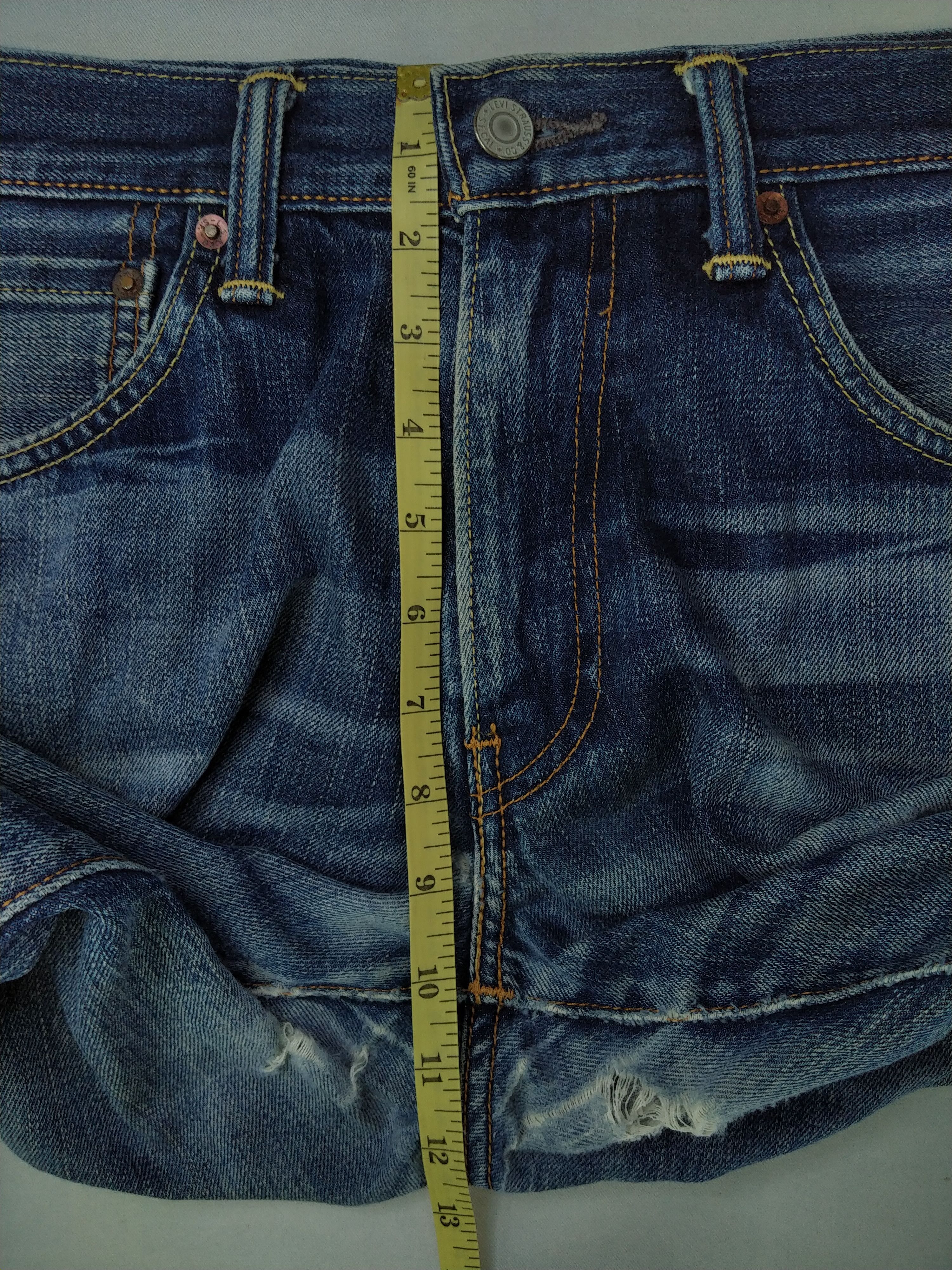 Levi's Dark Blue Levi's 503 Distressed Denim 33x30.5 -JN244 Size US 33 - 12 Thumbnail