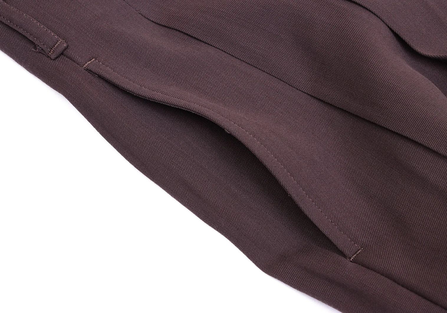Jean Paul Gaultier Wool Tuck Pants in Brown, Size 48 Size US 32 / EU 48 - 5 Thumbnail