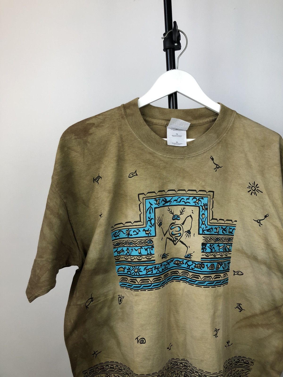 Vintage Vintage 90s Australia Art T Shirt Single Stitch Size US XL / EU 56 / 4 - 2 Thumbnail