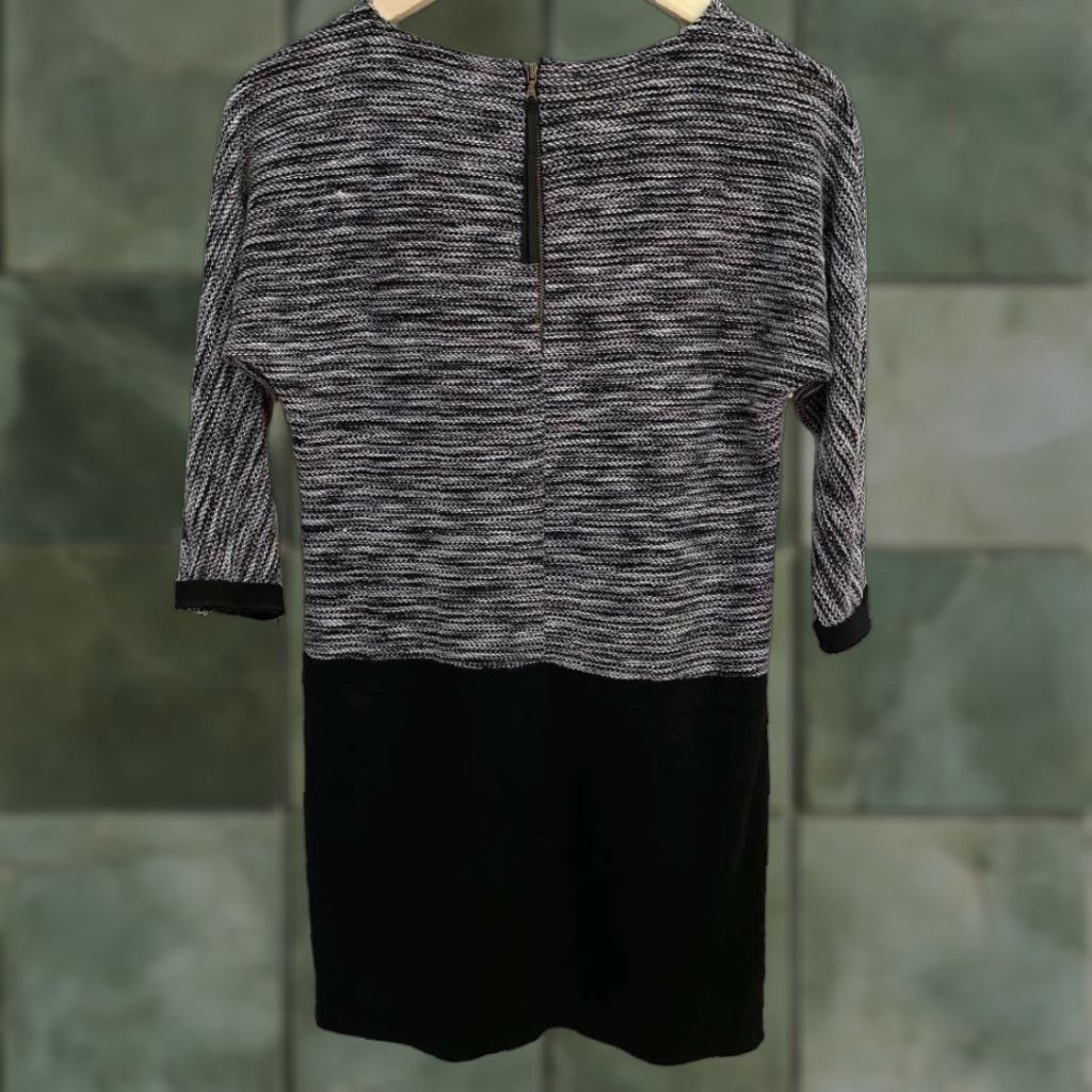 Loft LOFT Shift Dress Black 3/4 Sleeve Petites 2P Scoop Neck Womens Dress, 2P, Black Size XS / US 0-2 / IT 36-38 - 1 Thumbnail