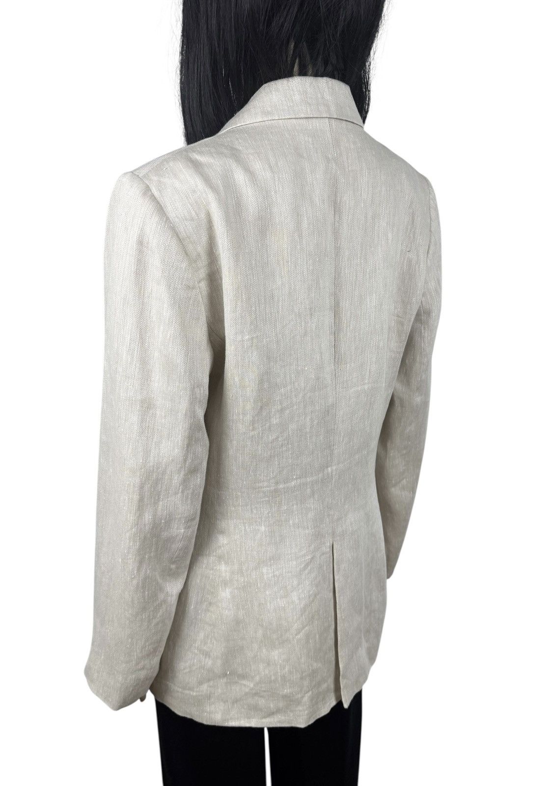 Massimo Dutti Massimo Dutti Linen Blazer Ivory size US8 EU40 Size M / US 6-8 / IT 42-44 - 6 Thumbnail