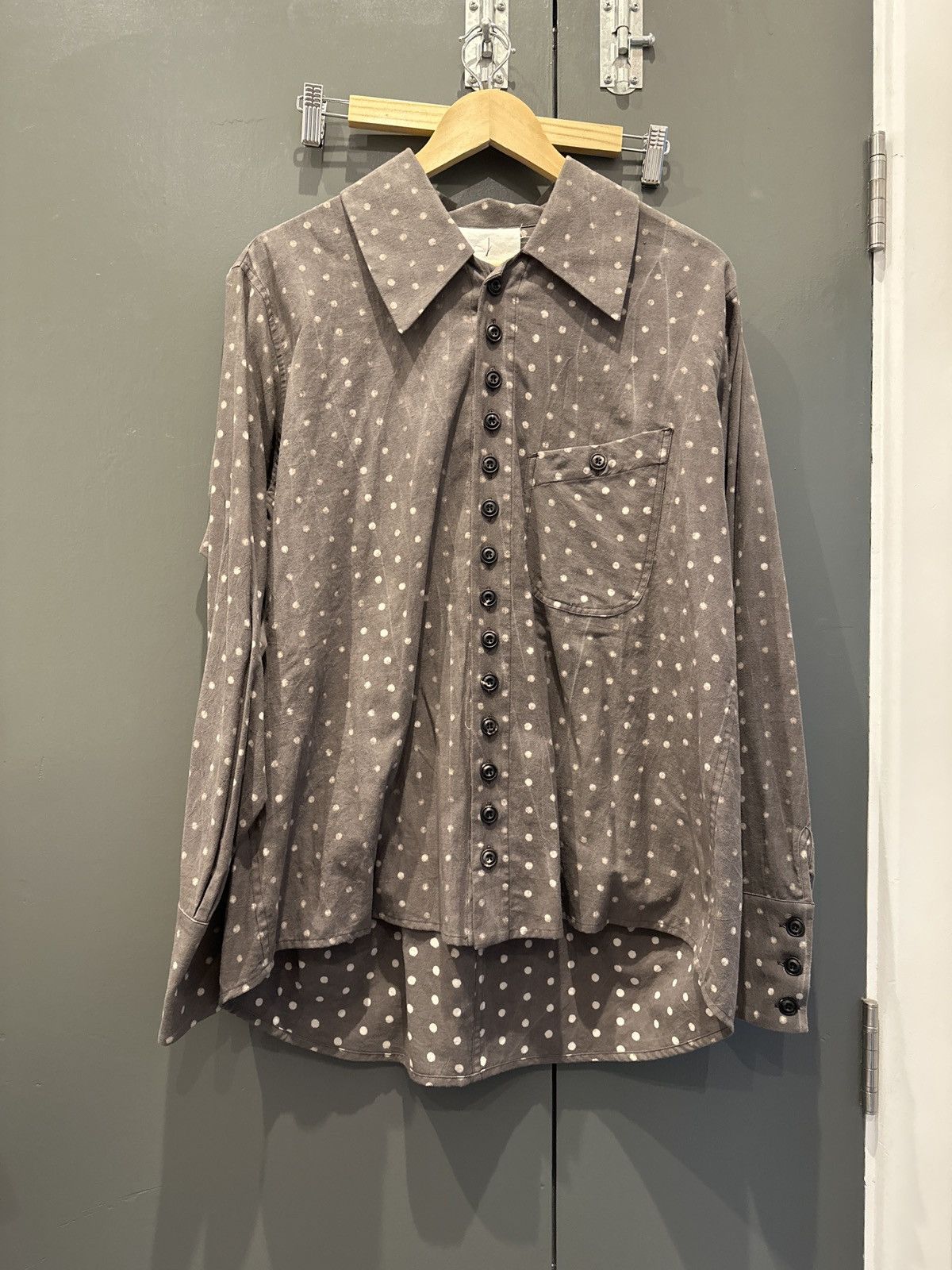 image of John Alexander Skelton Cxii Shirt in Grey, Men's (Size Medium)