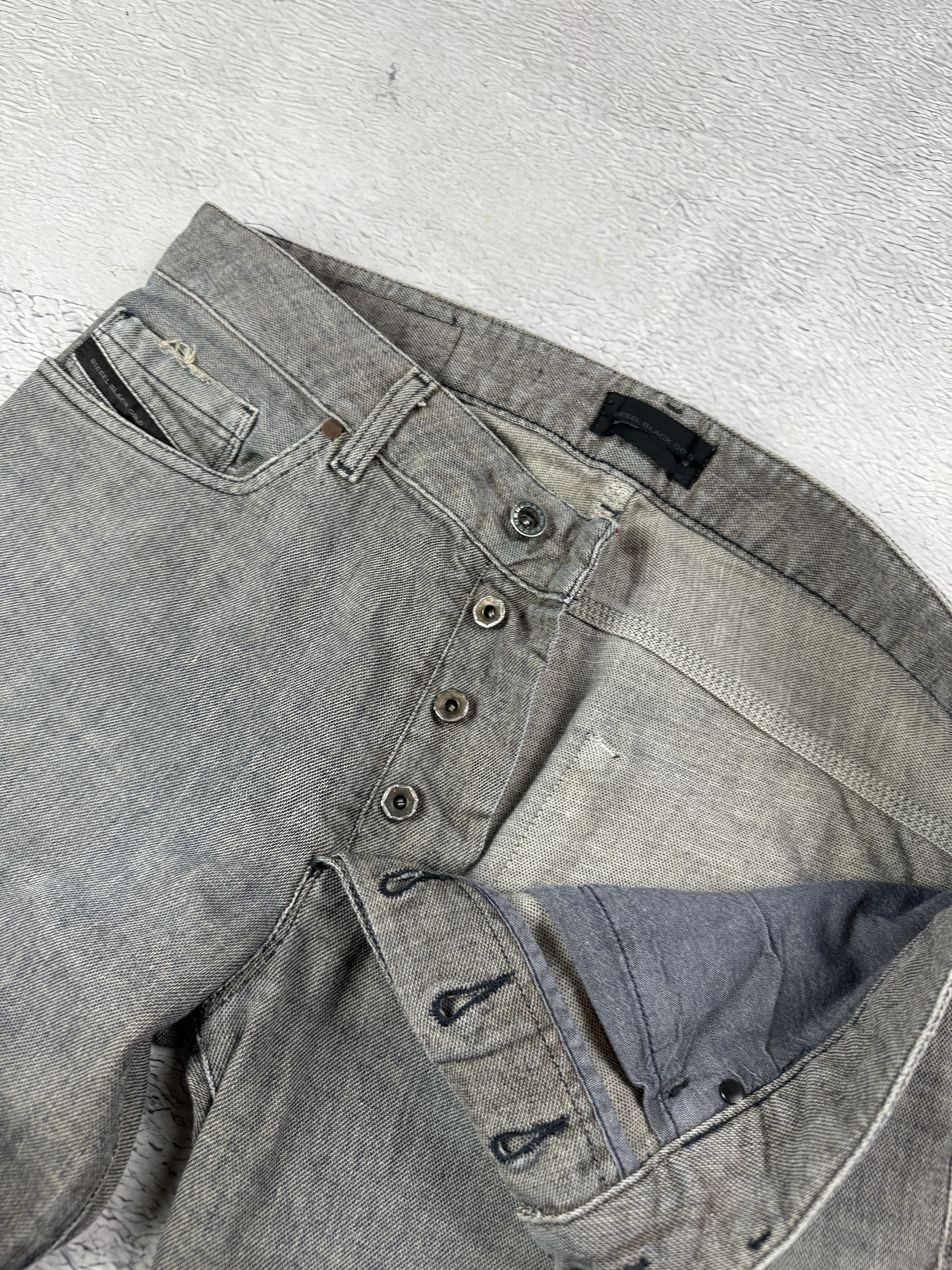 Diesel Diesel Black Gold Jeans Superbia Distressed Denim Ripped Size US 32 / EU 48 - 7 Thumbnail