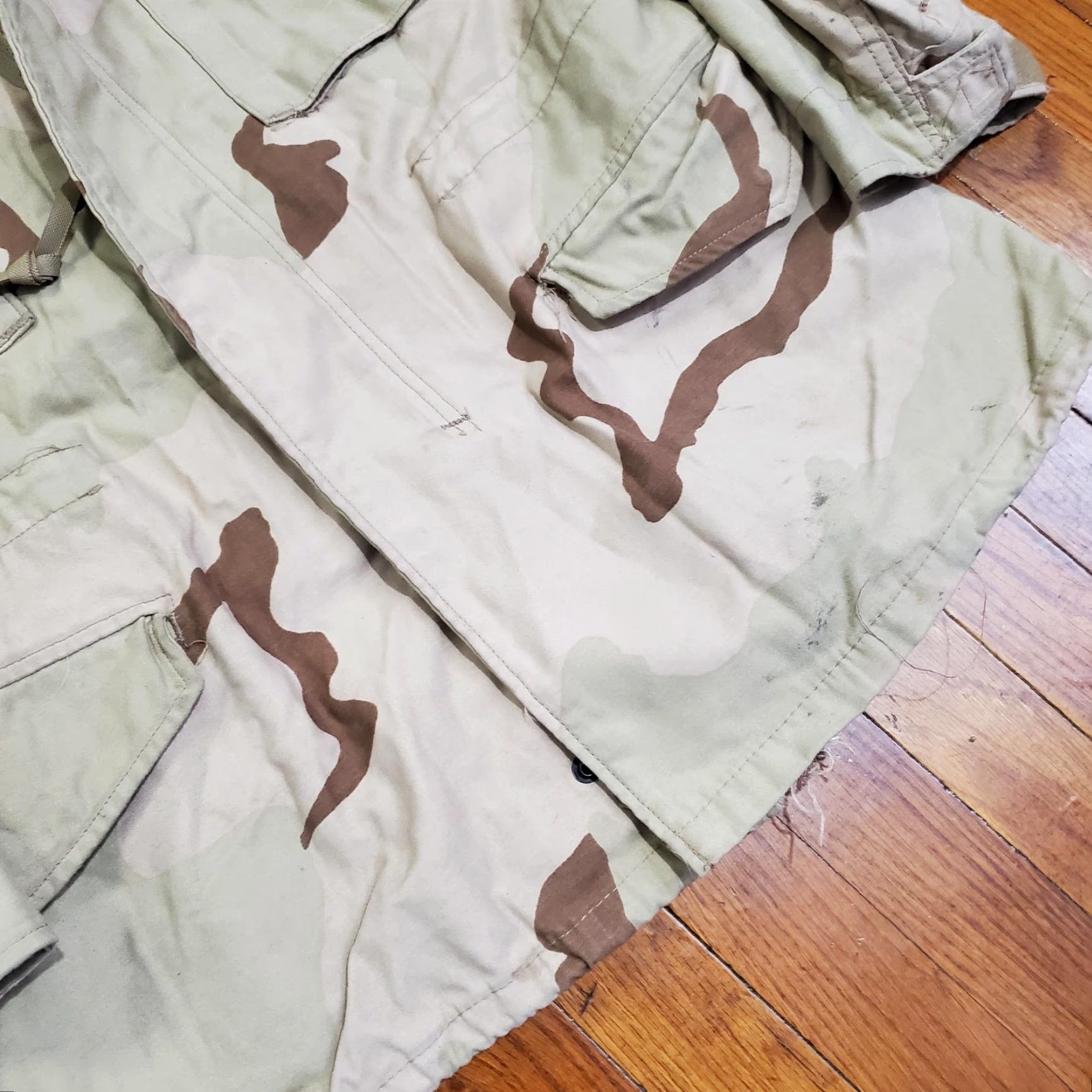 Vintage VINTAGE U.S. NAVY JACKET Coat Desert Camouflage Field Cold Weather Navy Patch Military Size US S / EU 44-46 / 1 - 4 Thumbnail