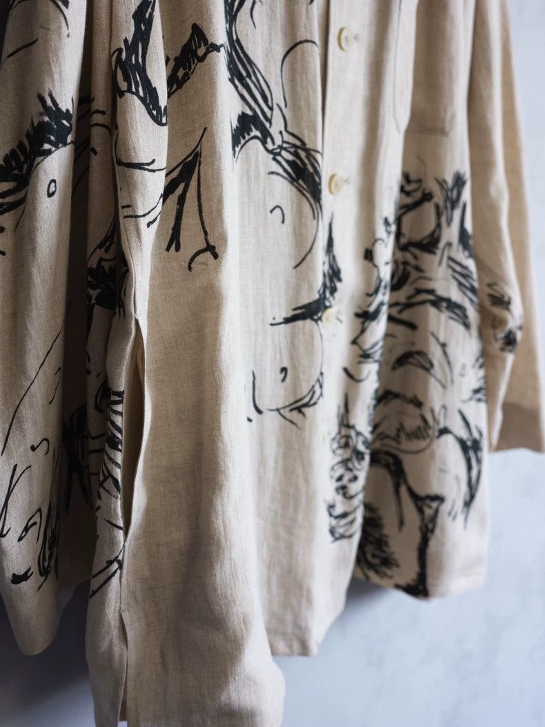 Yohji Yamamoto Yohji Yamamoto 18SS Asakura Youjia hand-painted graffiti j Size US S / EU 44-46 / 1 - 5 Thumbnail