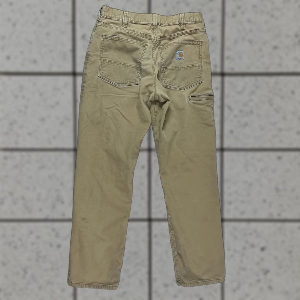 Carhartt Carhartt Mens Pants Canvas 5 Pocket Relaxed Fit Carpenter Work Pant Tan 32x30 Waist 32 Inseam 30 Brown Size US 32 / EU 48 - 1 Thumbnail