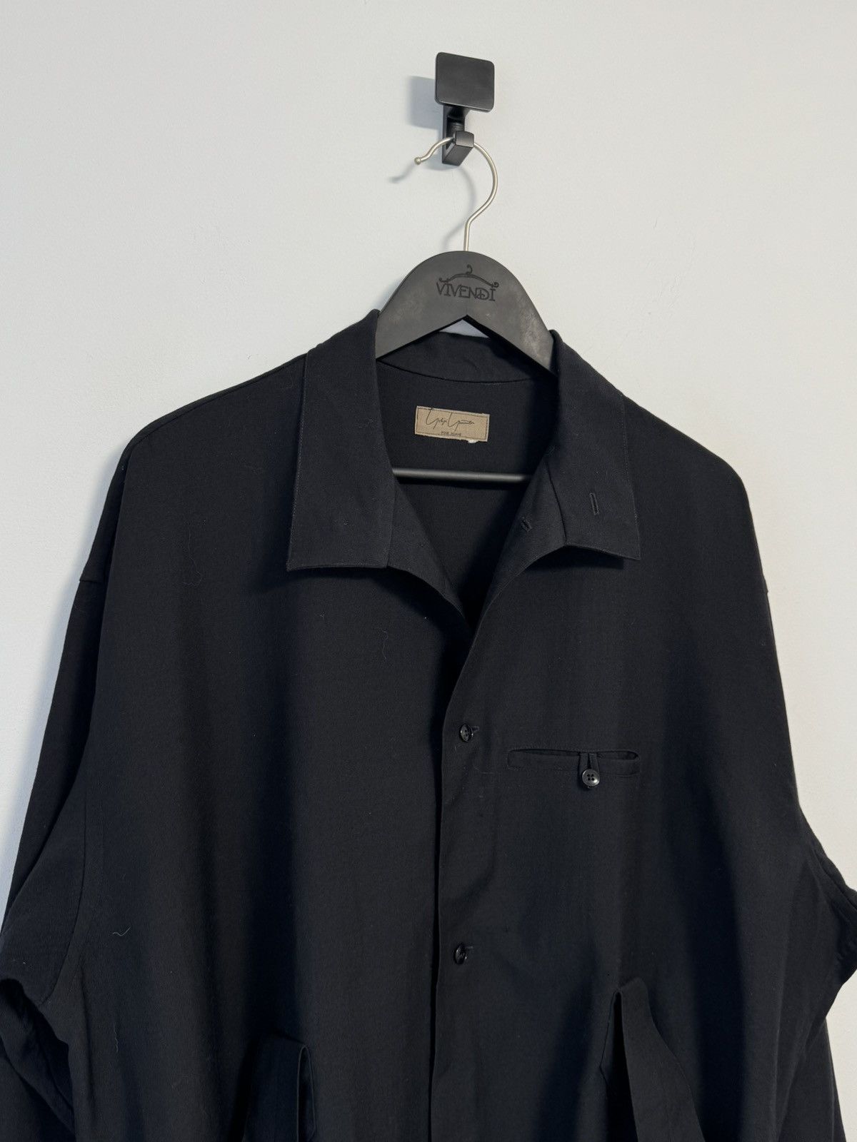 Yohji Yamamoto YOHJI YAMAMOTO POUR HOMME Strap Design Long Sleeve Shirt Size XL / US 12-14 / IT 48-50 - 2 Thumbnail