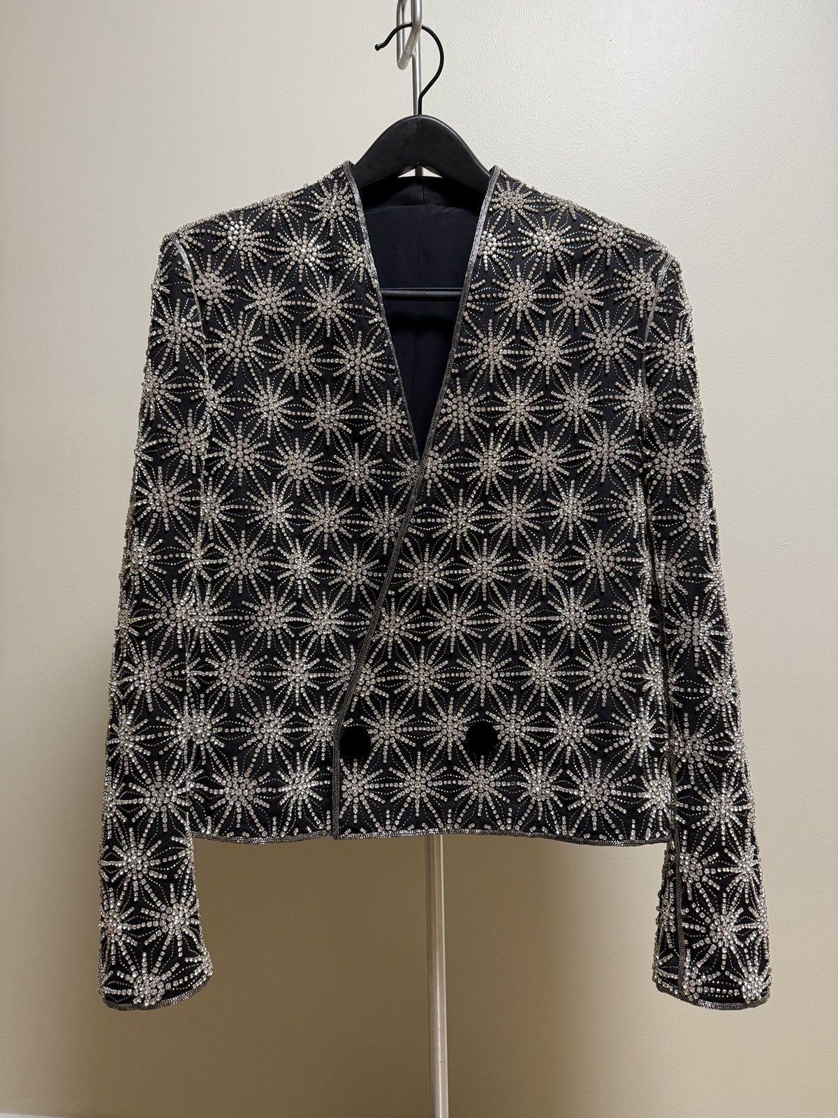 Balmain Couture $16,000 Swarovski Jacket 50