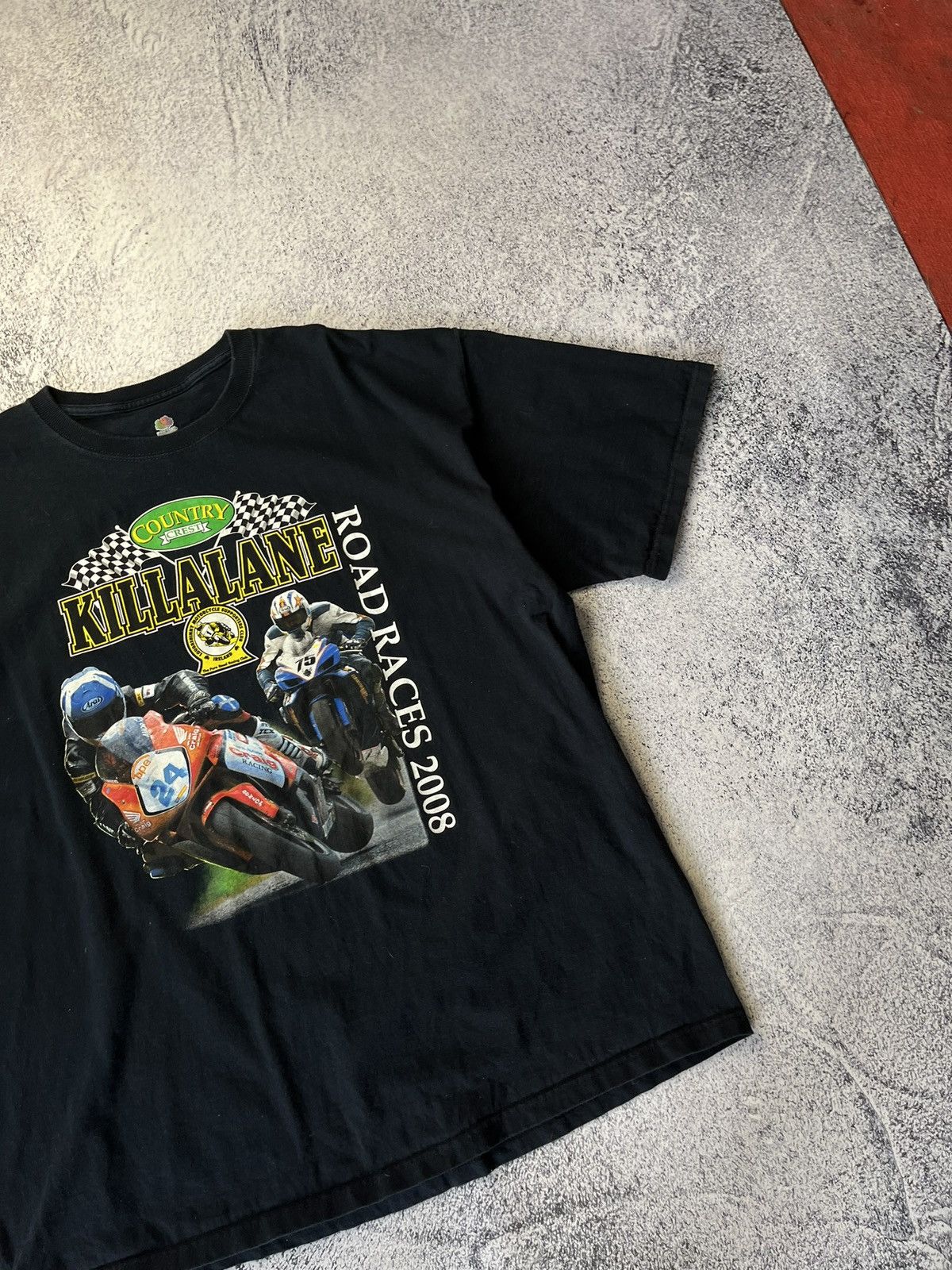 Other Vintage Moto Racing T Shirt Killalane Road Races 2008 Size US XXL / EU 58 / 5 - 4 Thumbnail